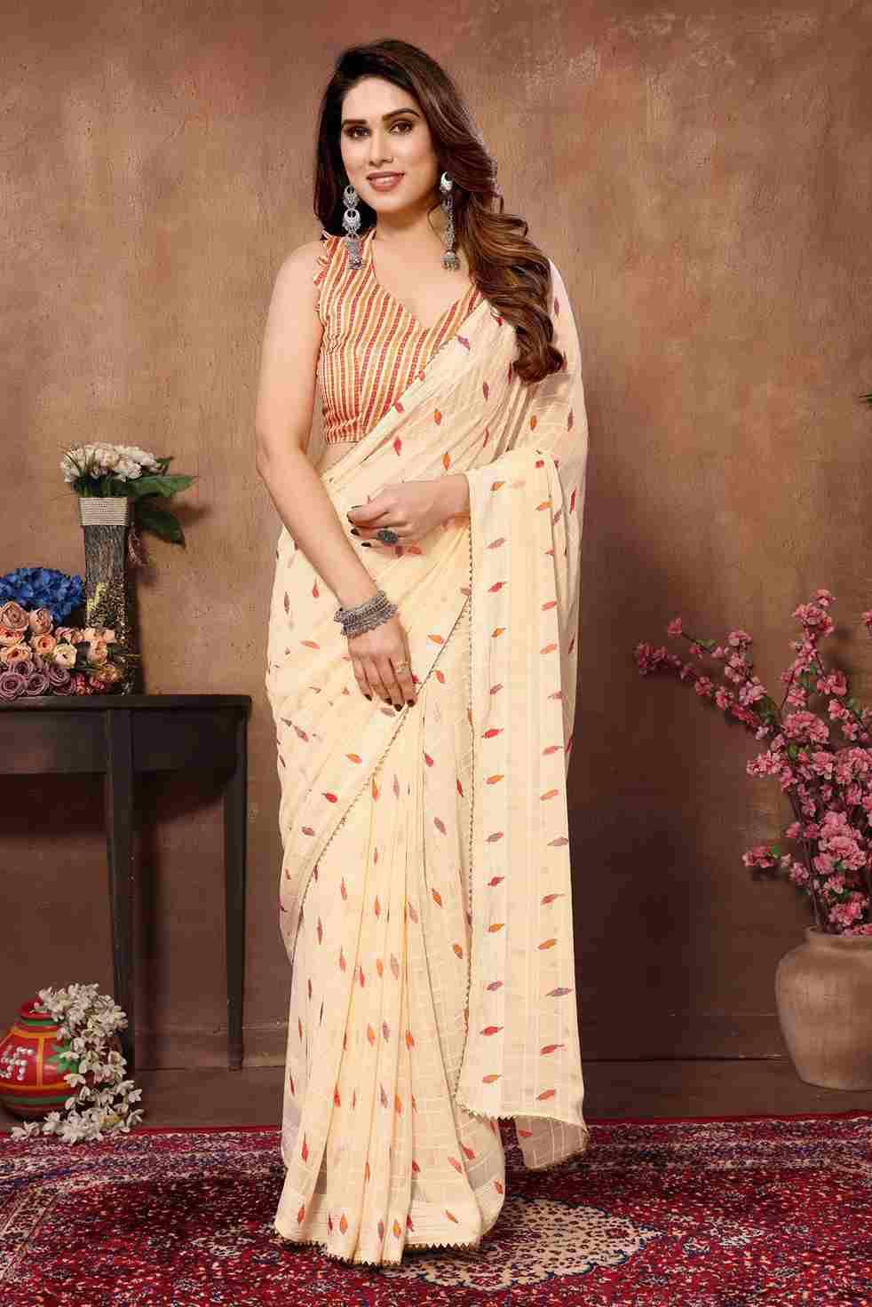 SD-4 By Fashid Wholesale 01 To 04 Series Indian Traditional Wear Collection Beautiful Stylish Fancy Colorful Party Wear & Occasional Wear Georgette Silk Sarees At Wholesale Price