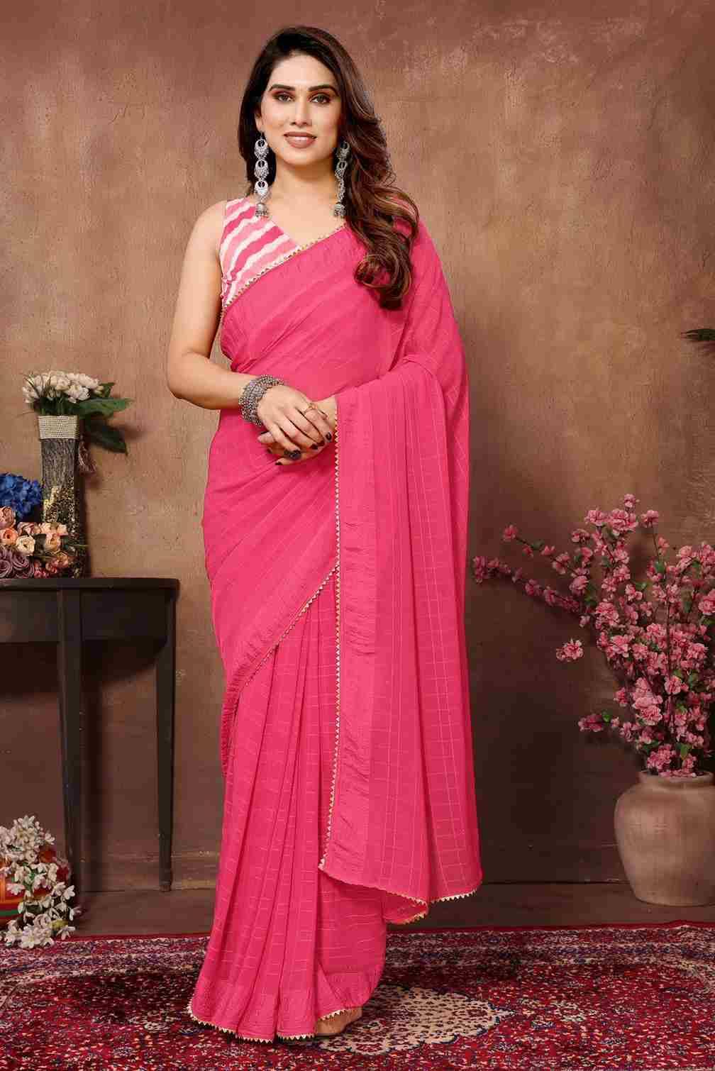 SD-4 By Fashid Wholesale 01 To 04 Series Indian Traditional Wear Collection Beautiful Stylish Fancy Colorful Party Wear & Occasional Wear Georgette Silk Sarees At Wholesale Price