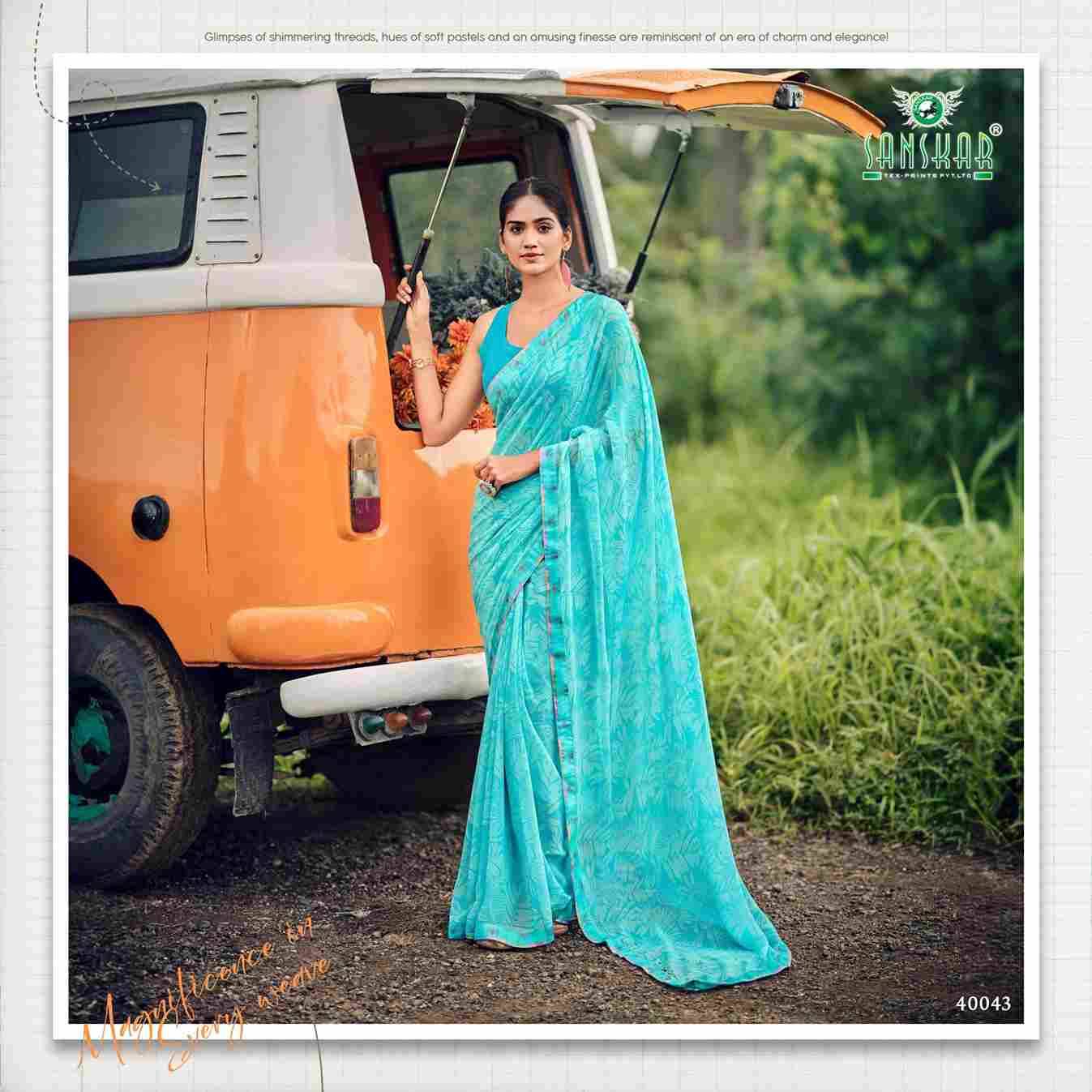 SD-6 By Fashid Wholesale 40035 To 40046 Series Indian Traditional Wear Collection Beautiful Stylish Fancy Colorful Party Wear & Occasional Wear Georgette Sarees At Wholesale Price