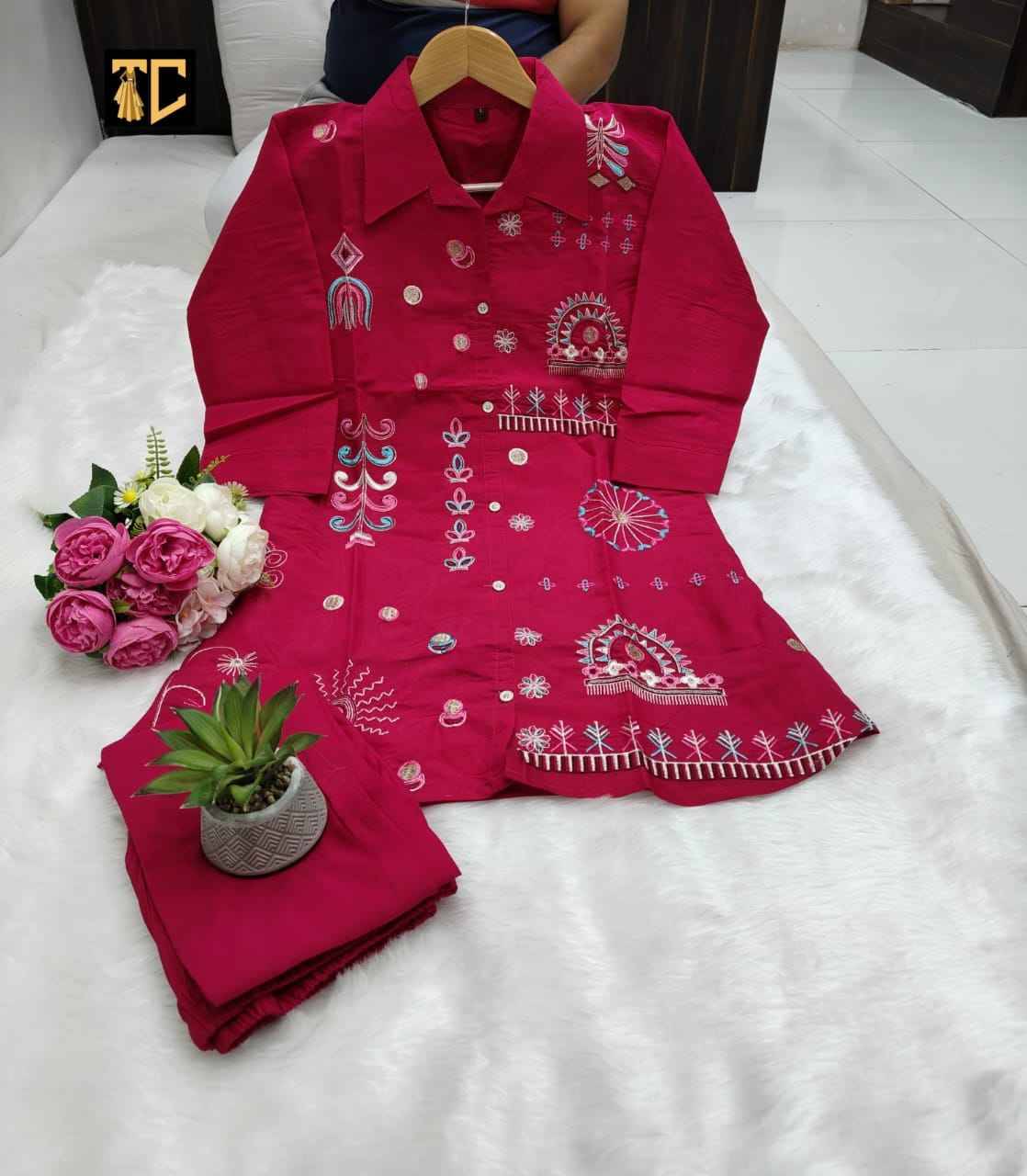 TC-1 By Kaamiri 01 To 05 Series Designer Stylish Fancy Colorful Beautiful Party Wear & Ethnic Wear Collection Roman Silk Co-Ord At Wholesale Price