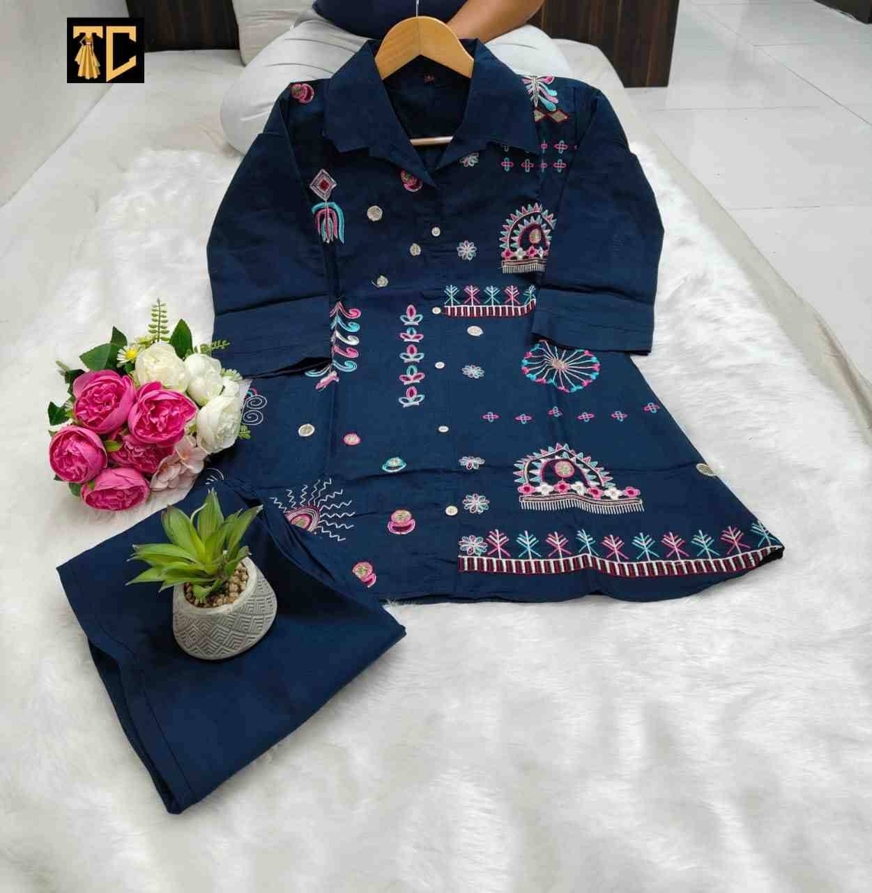 TC-1 By Kaamiri 01 To 05 Series Designer Stylish Fancy Colorful Beautiful Party Wear & Ethnic Wear Collection Roman Silk Co-Ord At Wholesale Price