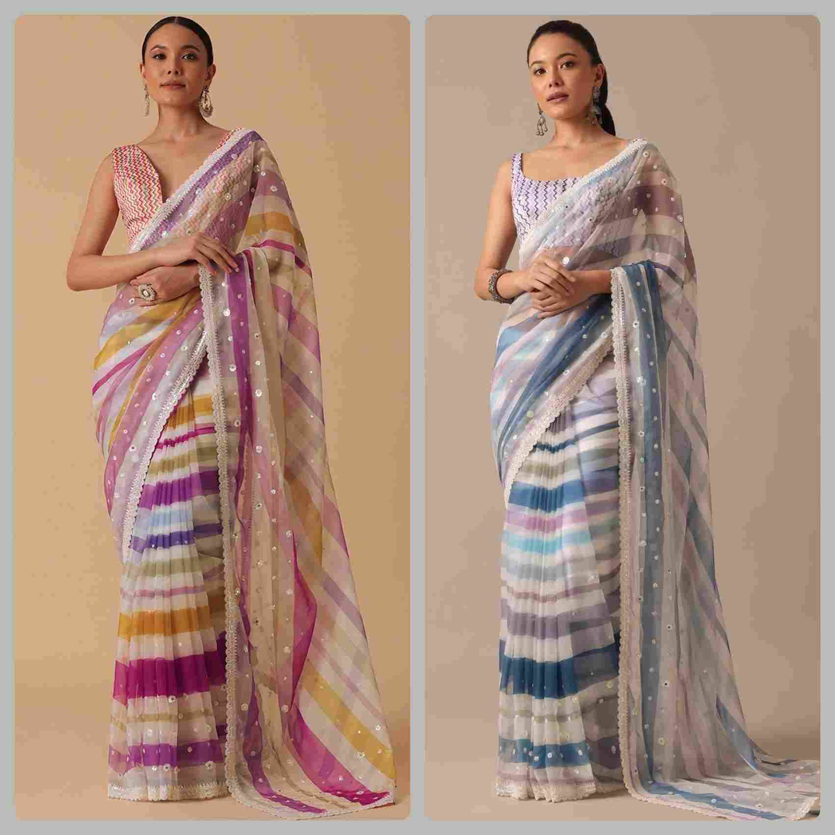 SD-7 By Fashid Wholesale 01 To 02 Series Indian Traditional Wear Collection Beautiful Stylish Fancy Colorful Party Wear & Occasional Wear Georgette Sarees At Wholesale Price