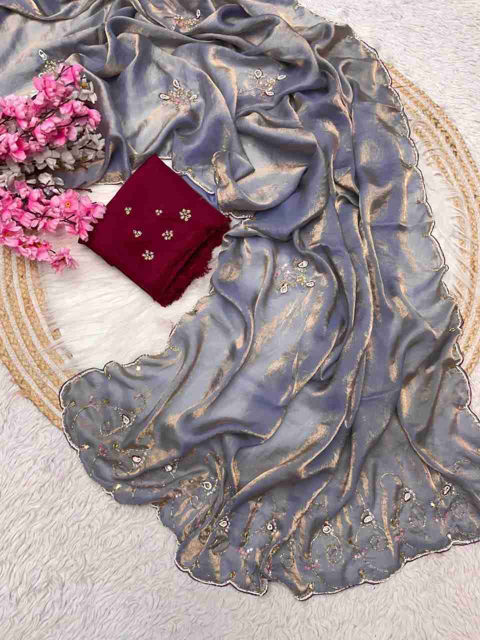 SD-9 By Fashid Wholesale 01 To 06 Series Indian Traditional Wear Collection Beautiful Stylish Fancy Colorful Party Wear & Occasional Wear Satin Sarees At Wholesale Price