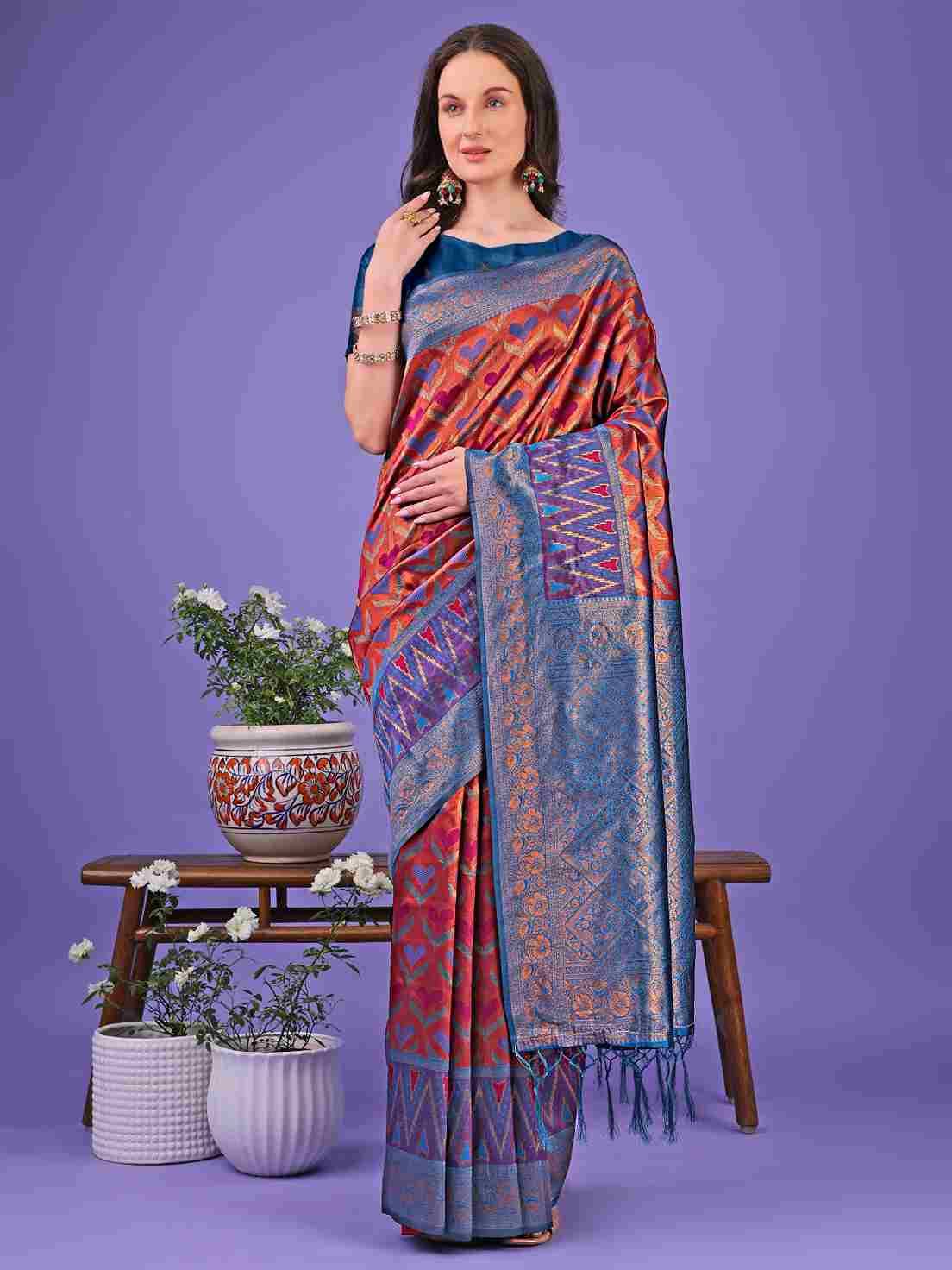Blossom By Fashid Wholesale 1001 To 1008 Series Indian Traditional Wear Collection Beautiful Stylish Fancy Colorful Party Wear & Occasional Wear Lichi Silk Sarees At Wholesale Price
