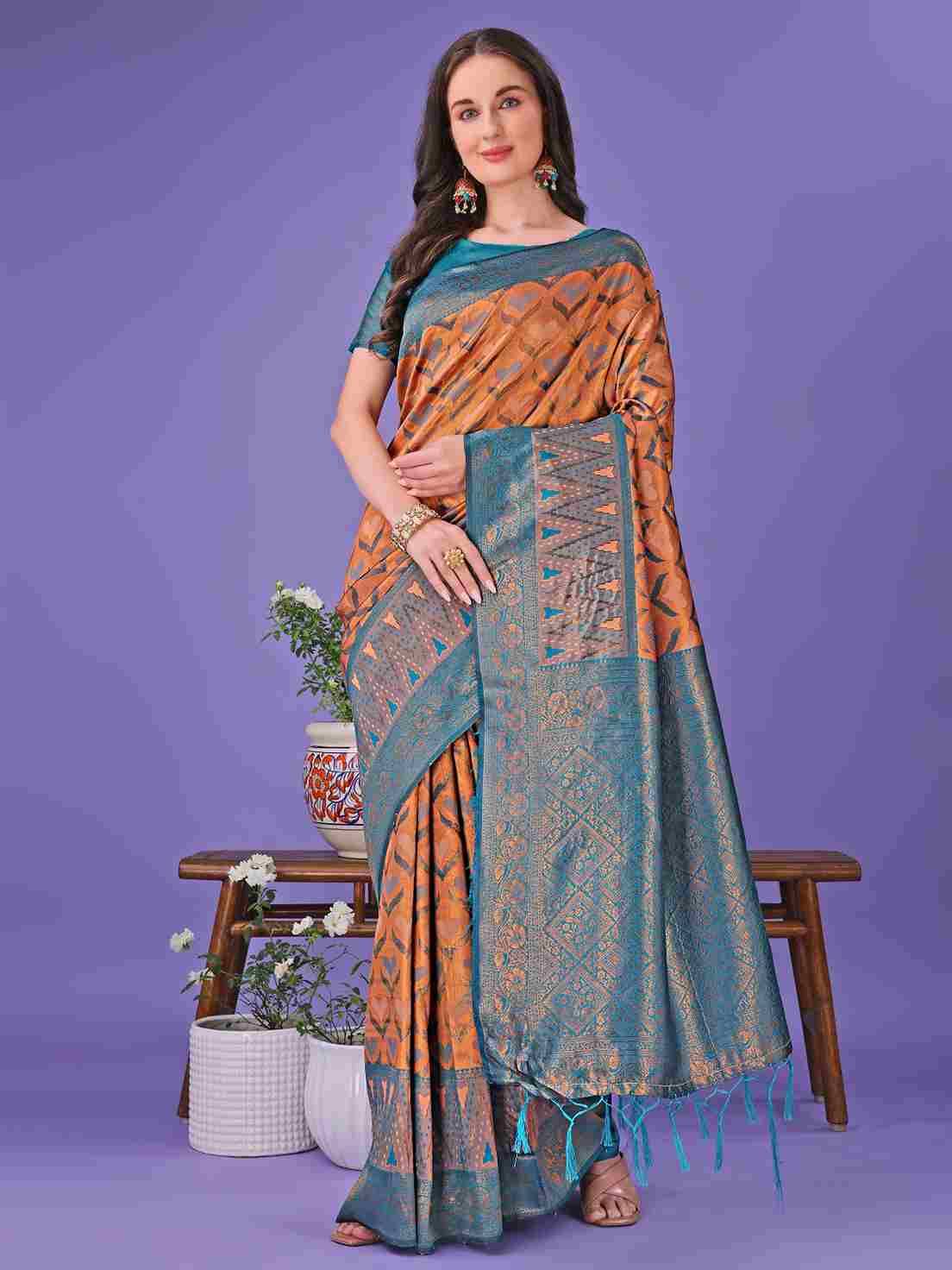 Blossom By Fashid Wholesale 1001 To 1008 Series Indian Traditional Wear Collection Beautiful Stylish Fancy Colorful Party Wear & Occasional Wear Lichi Silk Sarees At Wholesale Price