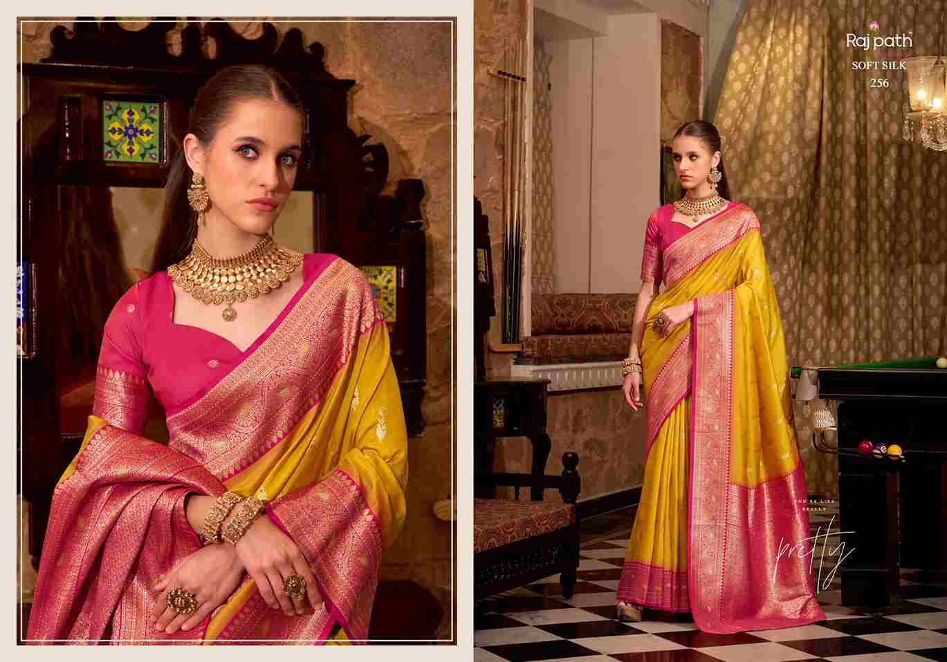 Gatha By Rajpath 255 To 262 Series Indian Traditional Wear Collection Beautiful Stylish Fancy Colorful Party Wear & Occasional Wear Soft Silk Sarees At Wholesale Price