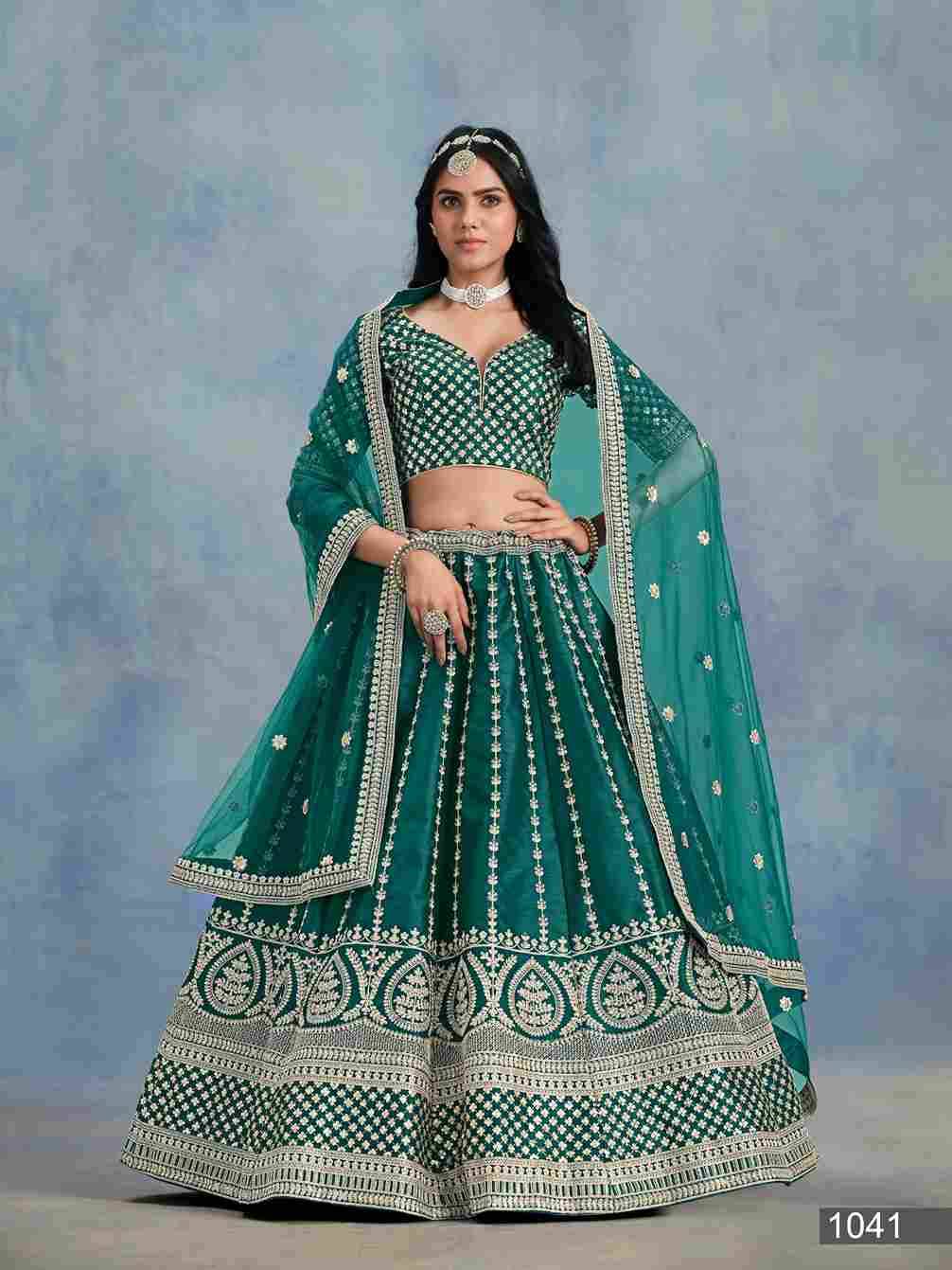 Ayana By Mehvish 1041 To 1044 Series Designer Beautiful Collection Occasional Wear & Party Wear Art Silk Lehengas At Wholesale Price