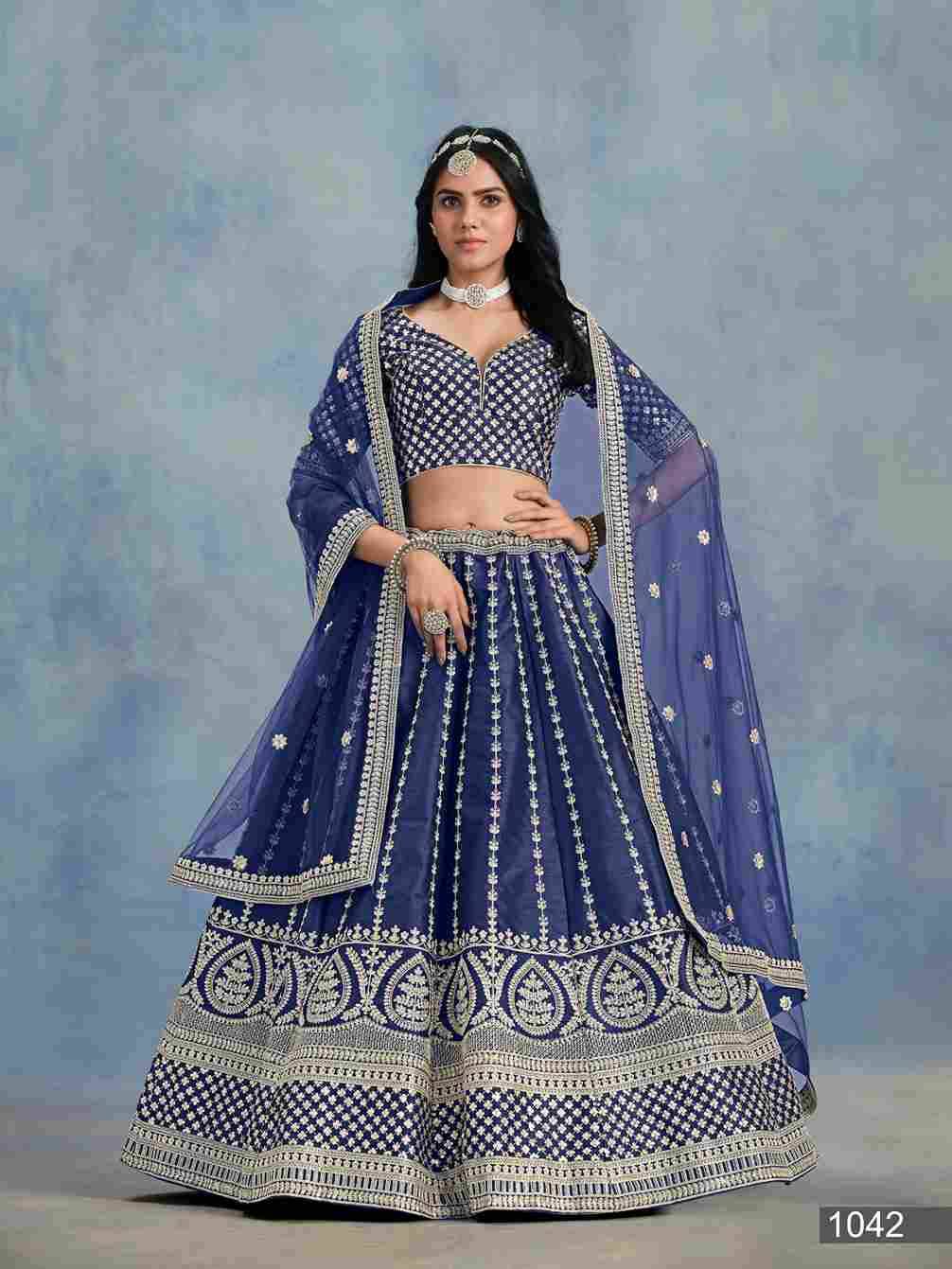 Ayana By Mehvish 1041 To 1044 Series Designer Beautiful Collection Occasional Wear & Party Wear Art Silk Lehengas At Wholesale Price