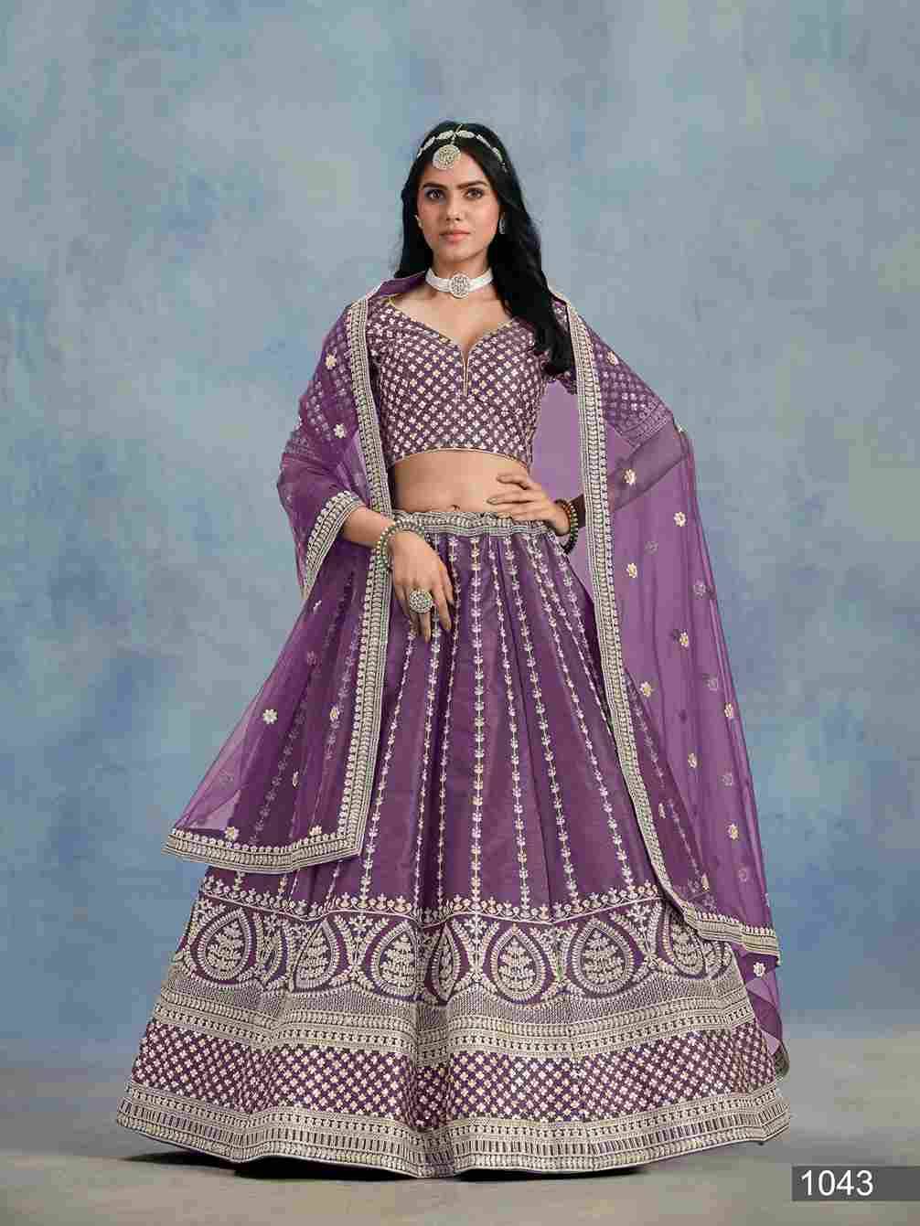 Ayana By Mehvish 1041 To 1044 Series Designer Beautiful Collection Occasional Wear & Party Wear Art Silk Lehengas At Wholesale Price