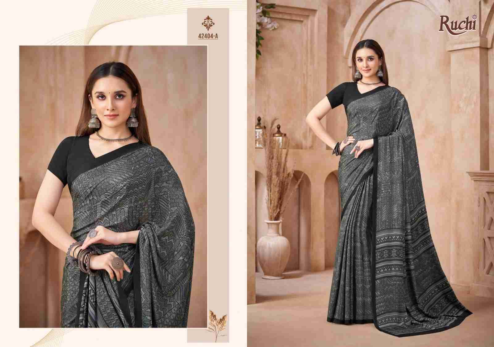 Vivanta Silk Vol-44 By Ruchi Sarees Indian Traditional Wear Collection Beautiful Stylish Fancy Colorful Party Wear & Occasional Wear Crepe Silk Sarees At Wholesale Price