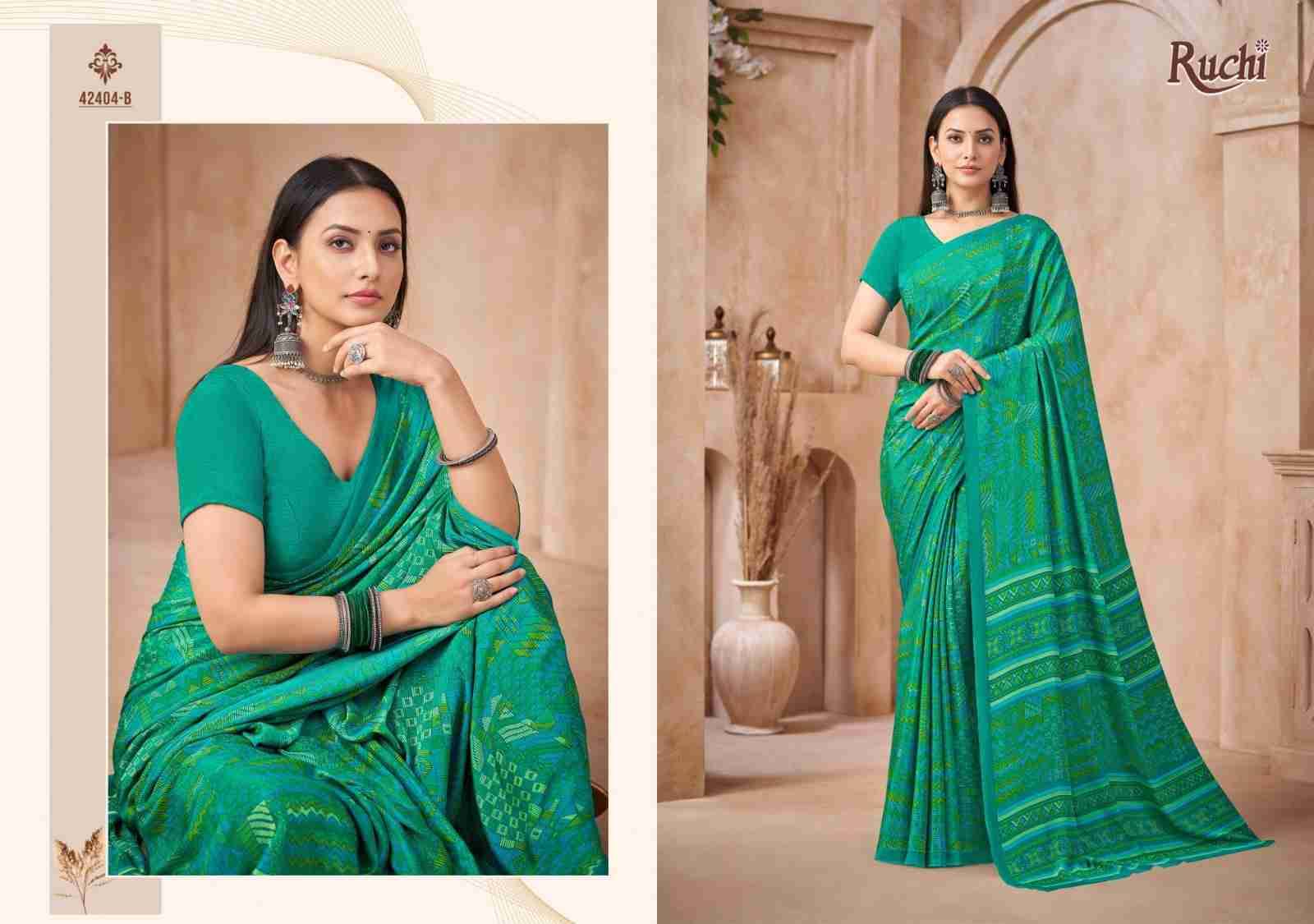 Vivanta Silk Vol-44 By Ruchi Sarees Indian Traditional Wear Collection Beautiful Stylish Fancy Colorful Party Wear & Occasional Wear Crepe Silk Sarees At Wholesale Price