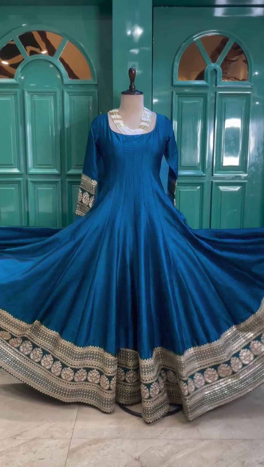 R-5830 By Fashid Wholesale Designer Beautiful Collection Occasional Wear & Party Wear Satin Silk Gowns At Wholesale Price