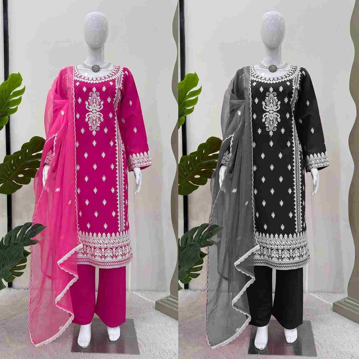 R-5861 By Fashid Wholesale 01 To 02 Series Beautiful Festive Suits Colorful Stylish Fancy Casual Wear & Ethnic Wear Roman Silk Dresses At Wholesale Price