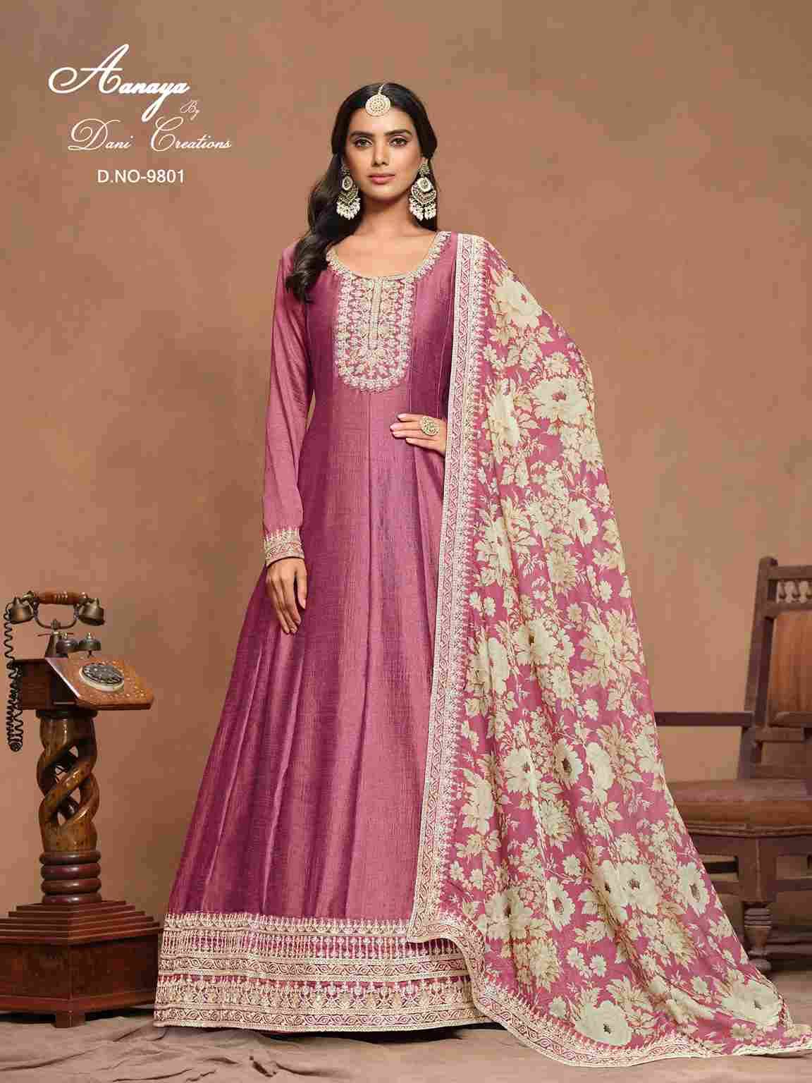 Aanaya Vol-198 By Twisha 9801 To 9804 Series Designer Stylish Fancy Colorful Beautiful Party Wear & Ethnic Wear Collection Art Silk Gowns With Dupatta At Wholesale Price