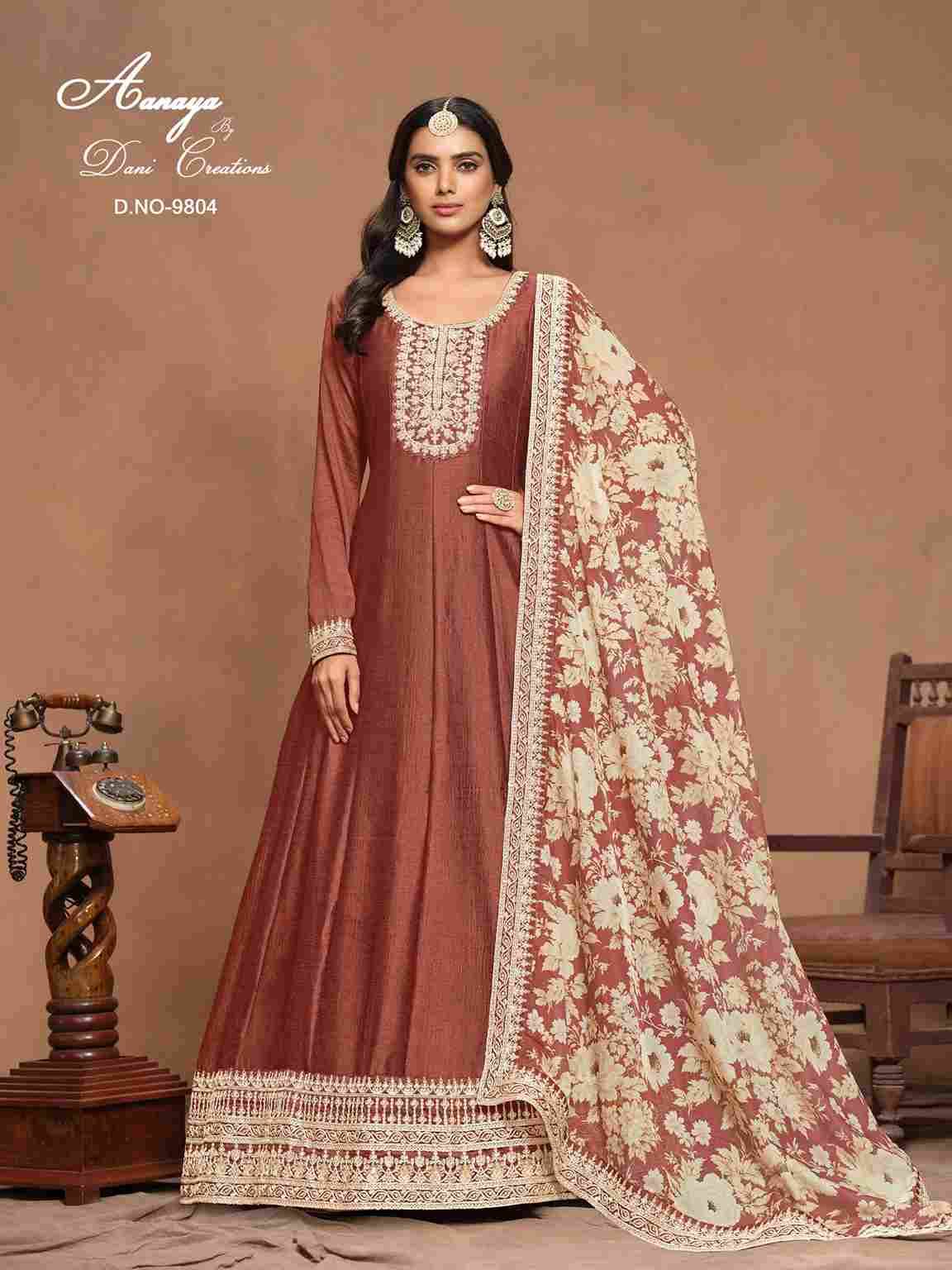 Aanaya Vol-198 By Twisha 9801 To 9804 Series Designer Stylish Fancy Colorful Beautiful Party Wear & Ethnic Wear Collection Art Silk Gowns With Dupatta At Wholesale Price