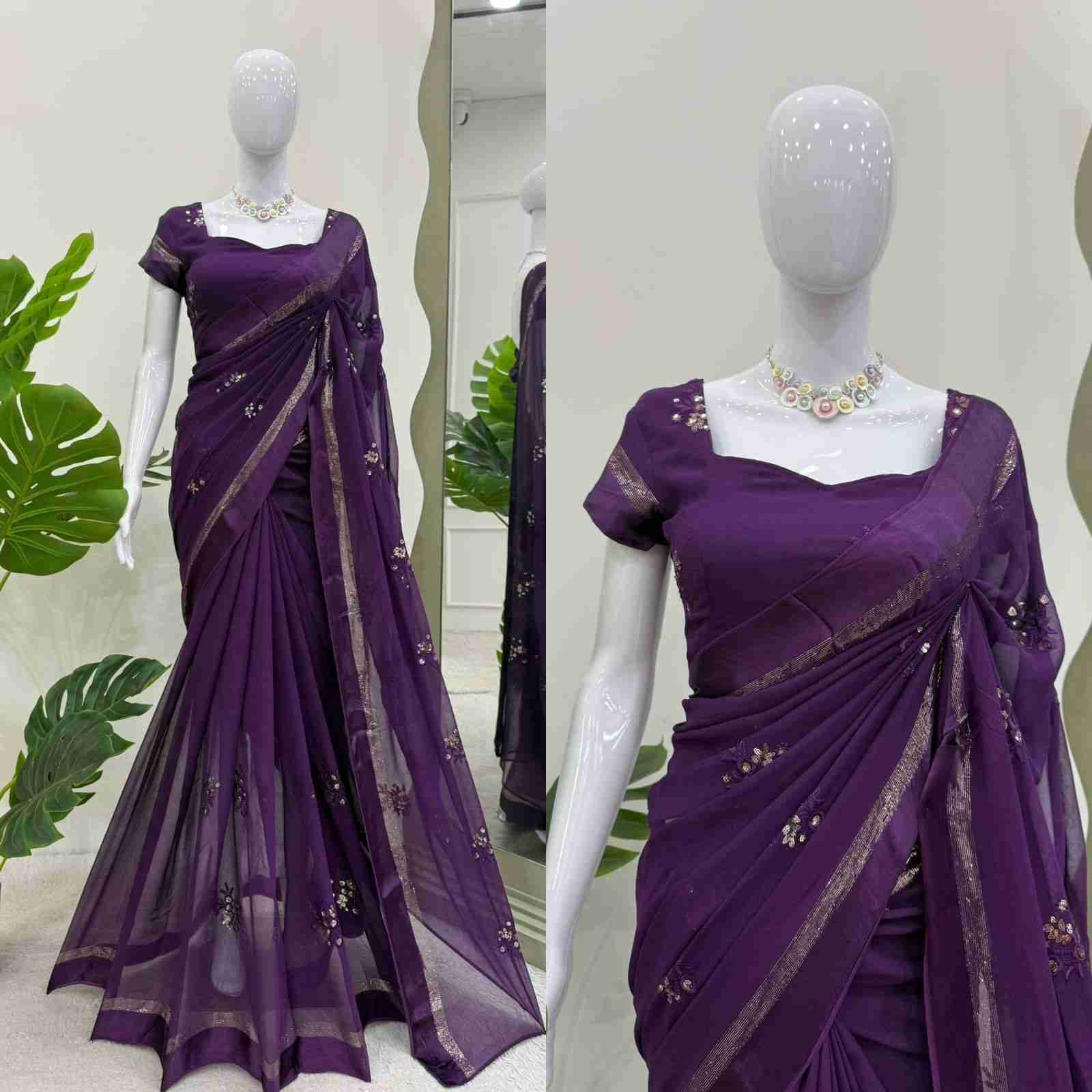 K-564 By Fashid Wholesale 01 To 02 Series Indian Traditional Wear Collection Beautiful Stylish Fancy Colorful Party Wear & Occasional Wear Viscose Patta Sarees At Wholesale Price