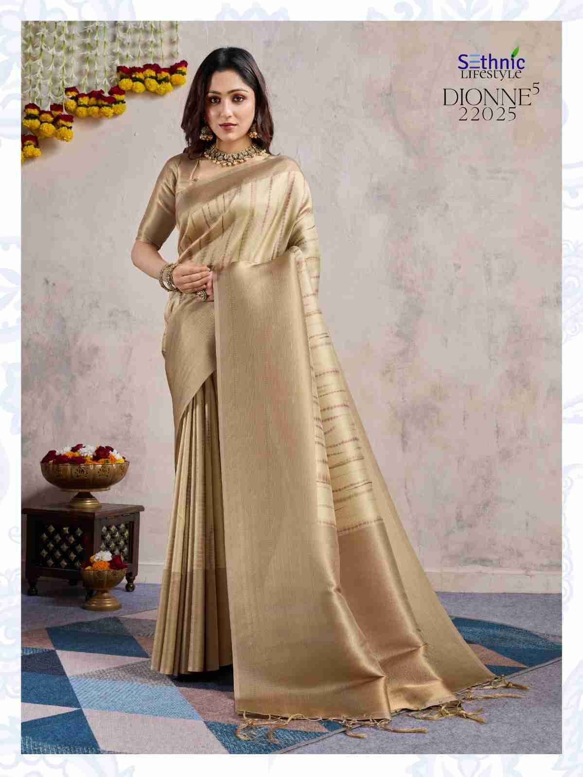 Dionne Vol-5 By Sethnic 22024 To 22027 Series Indian Traditional Wear Collection Beautiful Stylish Fancy Colorful Party Wear & Occasional Wear Banarasi Silk Sarees At Wholesale Price