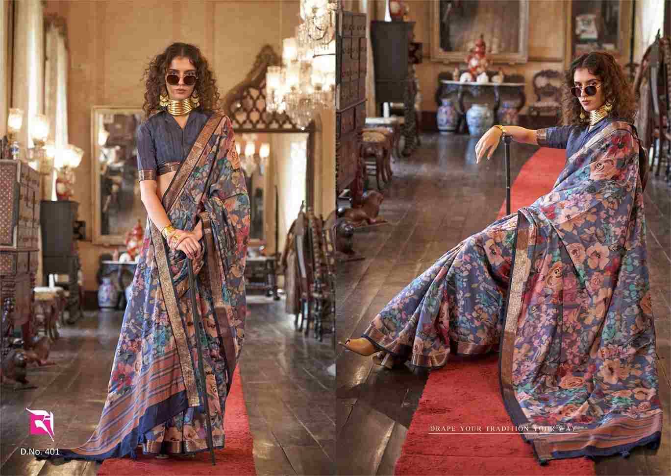 Emporia By Sasural 401 To 408 Series Indian Traditional Wear Collection Beautiful Stylish Fancy Colorful Party Wear & Occasional Wear Viscose Silk Sarees At Wholesale Price
