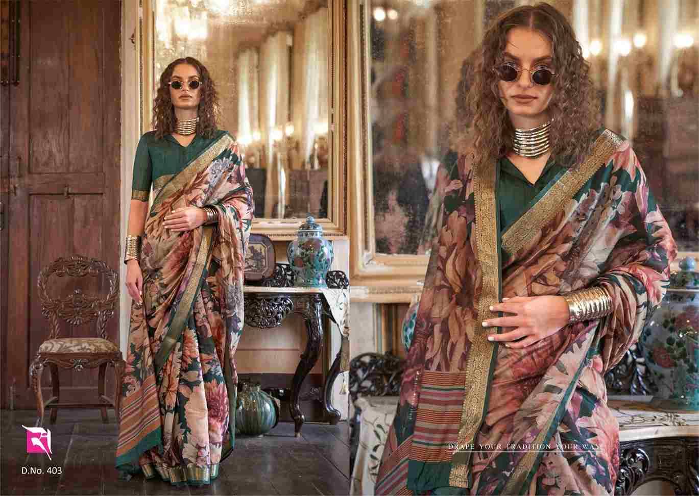 Emporia By Sasural 401 To 408 Series Indian Traditional Wear Collection Beautiful Stylish Fancy Colorful Party Wear & Occasional Wear Viscose Silk Sarees At Wholesale Price