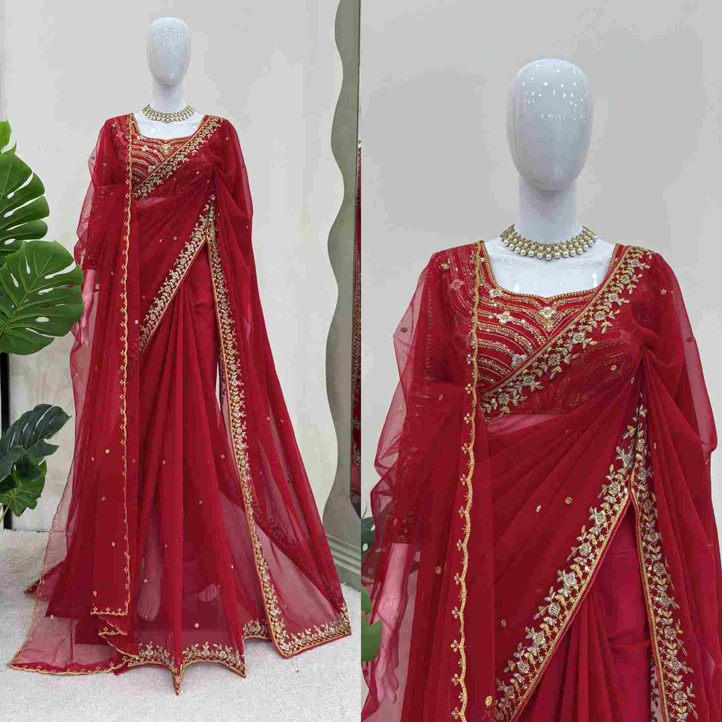 K-558 Colours By Fashid Wholesale Indian Traditional Wear Collection Beautiful Stylish Fancy Colorful Party Wear & Occasional Wear Faux Georgette Saree Sarees At Wholesale Price