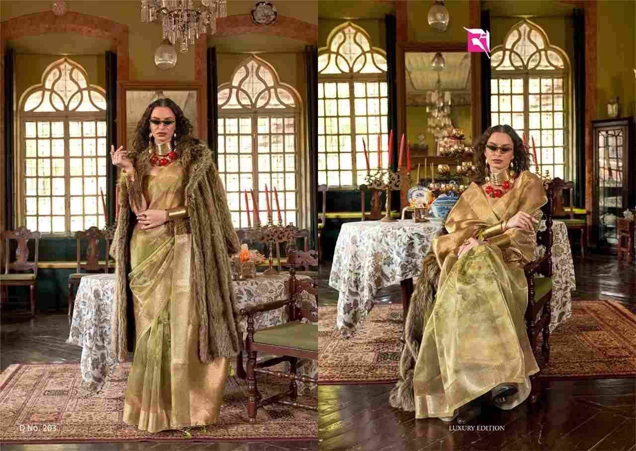 Essence By Sasural 201 To 206 Series Indian Traditional Wear Collection Beautiful Stylish Fancy Colorful Party Wear & Occasional Wear Banarasi Sarees At Wholesale Price