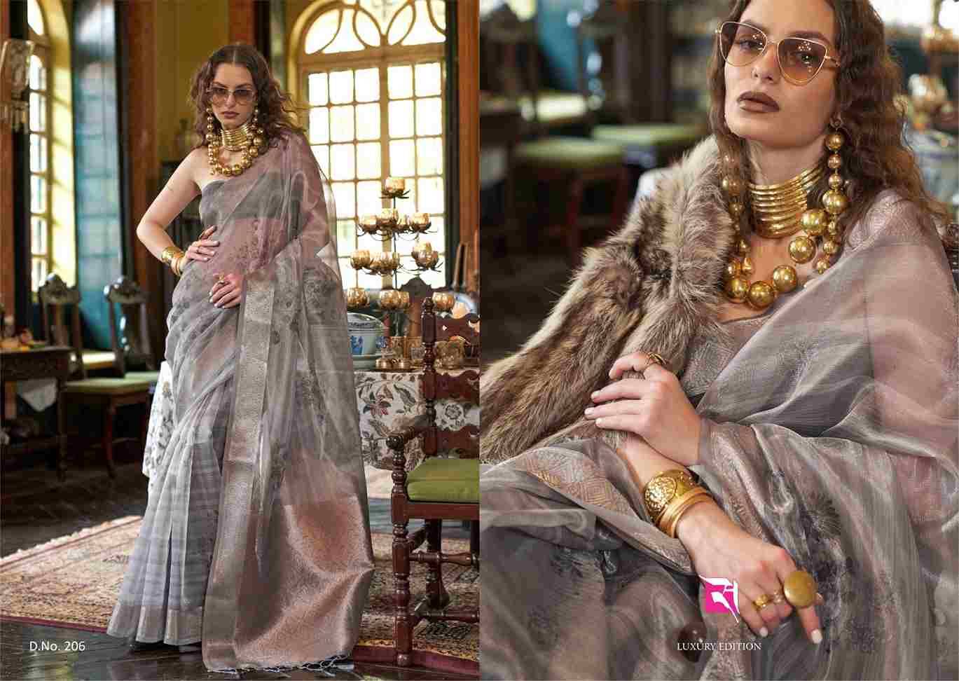 Essence By Sasural 201 To 206 Series Indian Traditional Wear Collection Beautiful Stylish Fancy Colorful Party Wear & Occasional Wear Banarasi Sarees At Wholesale Price