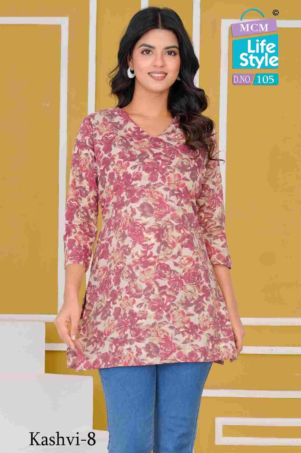 Kashvi Vol-8 By MCM Lifestyle Designer Stylish Fancy Colorful Beautiful Party Wear & Ethnic Wear Collection Pure Cotton Print Kurtis At Wholesale Price