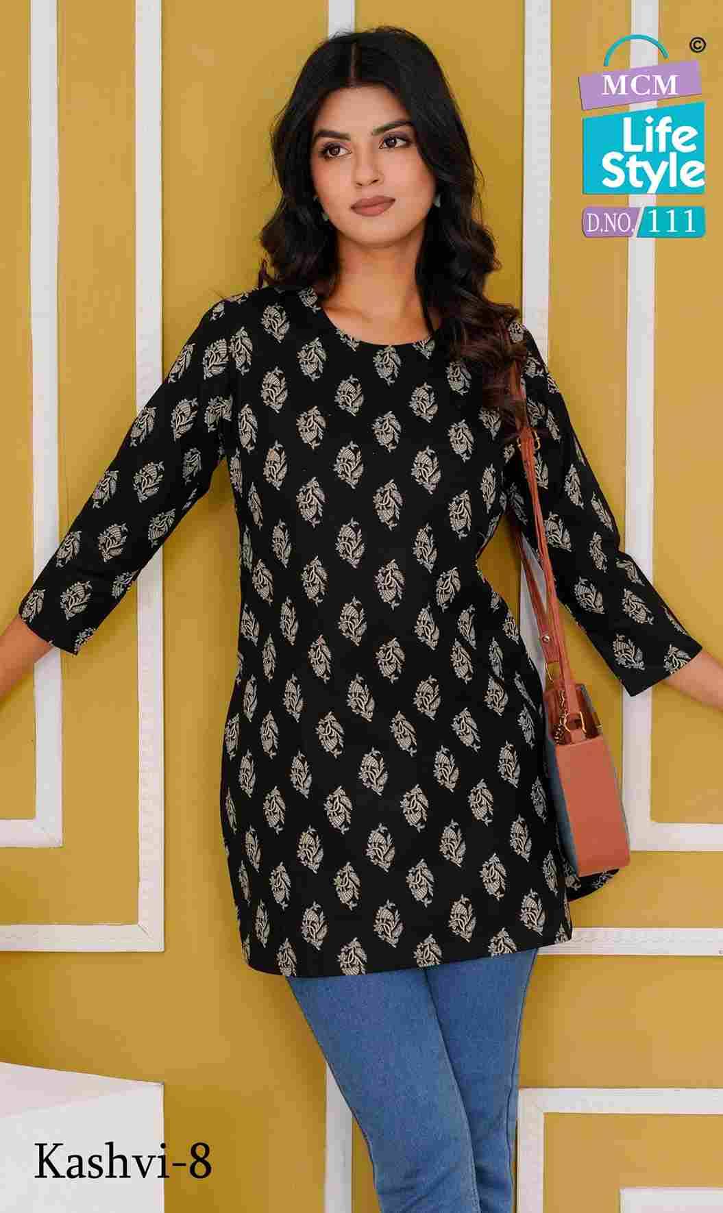 Kashvi Vol-8 By MCM Lifestyle Designer Stylish Fancy Colorful Beautiful Party Wear & Ethnic Wear Collection Pure Cotton Print Kurtis At Wholesale Price