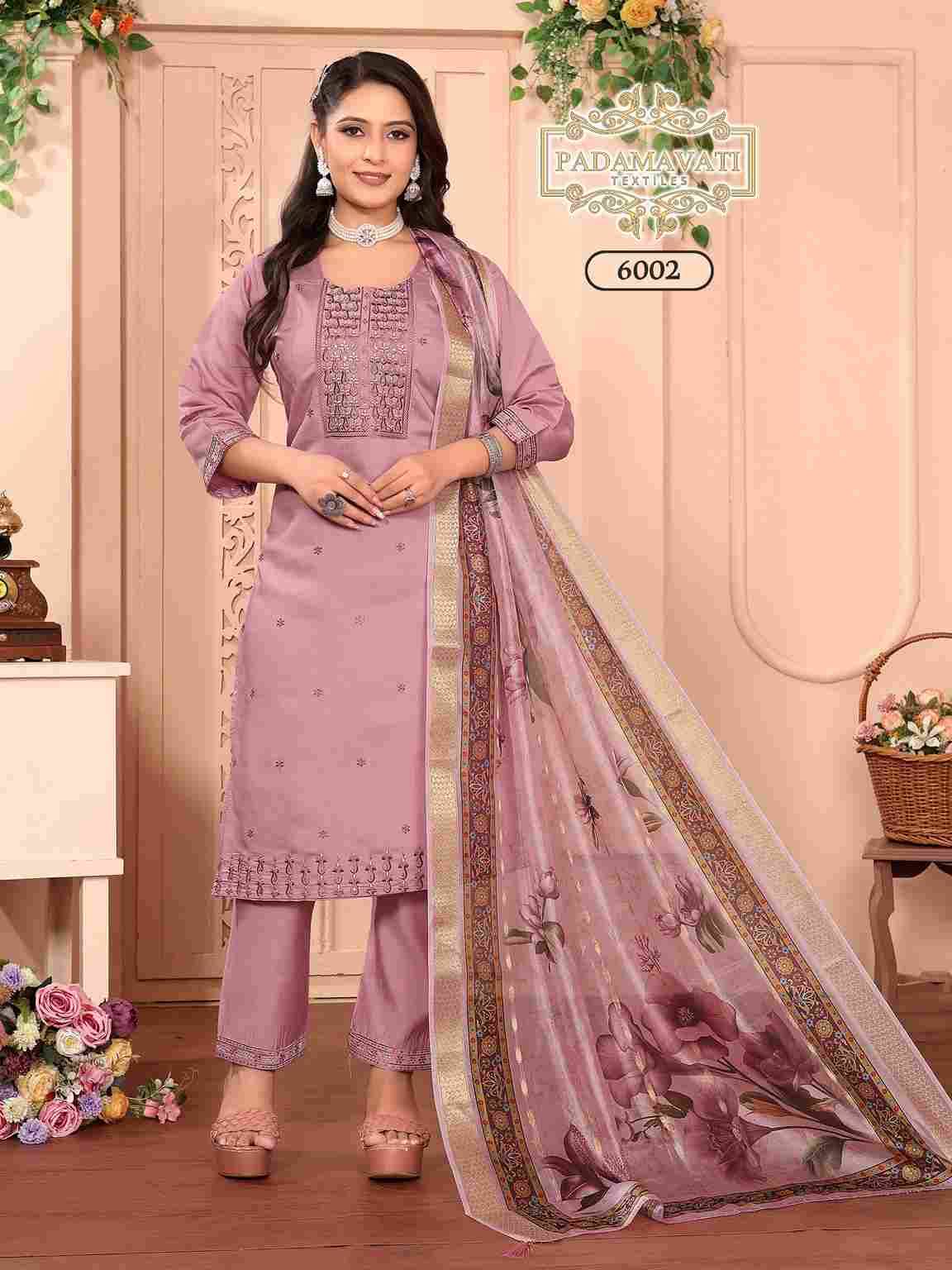 Khushi Vol-7 By Padmavati Textiles 6001 To 6008 Series Designer Festive Suits Beautiful Fancy Colorful Stylish Party Wear & Occasional Wear Roman Silk Dresses At Wholesale Price