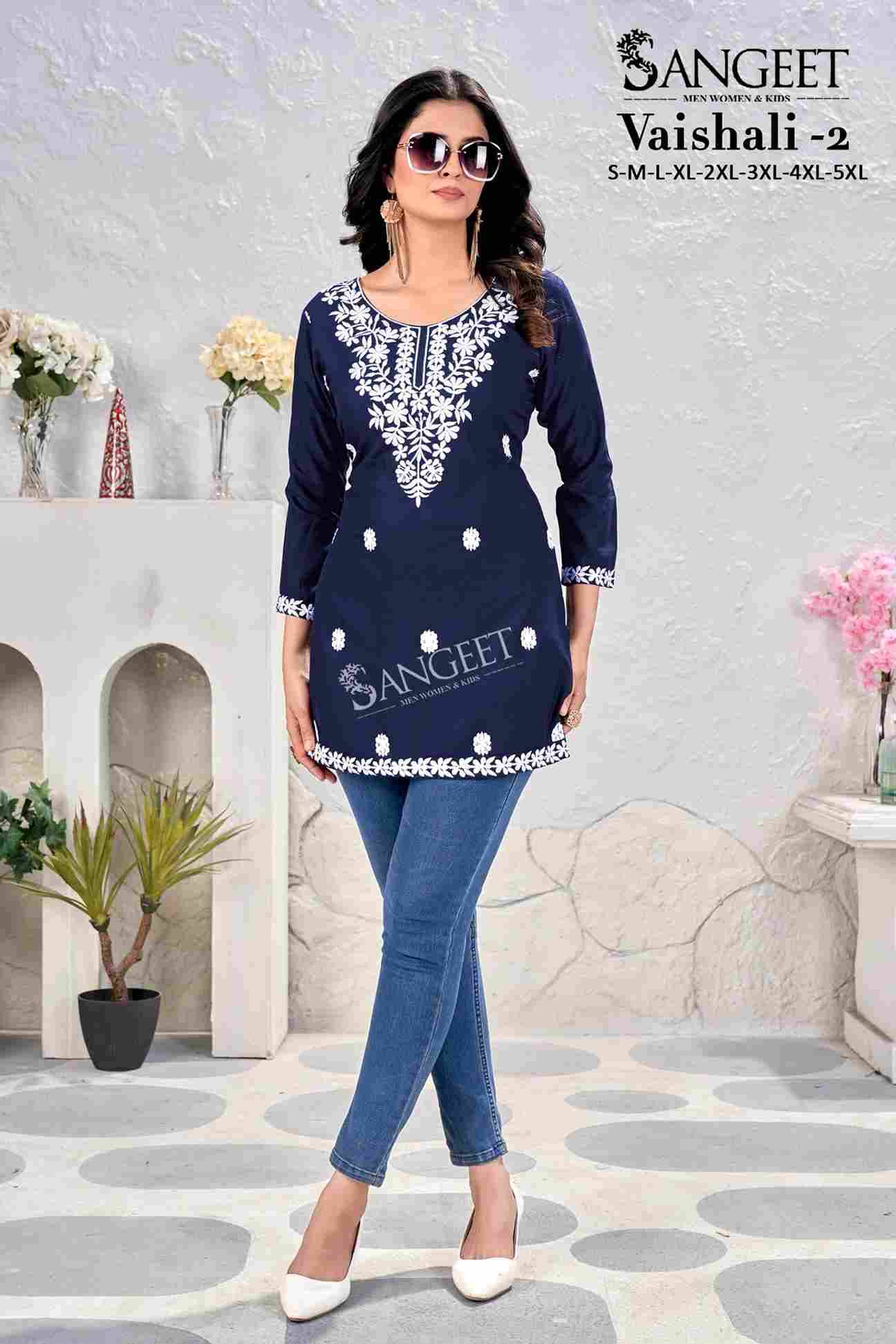 Vaishali Vol-2 By Sangeet 1001 To 1006 Series Designer Stylish Fancy Colorful Beautiful Party Wear & Ethnic Wear Collection Rayon Print Tops At Wholesale Price