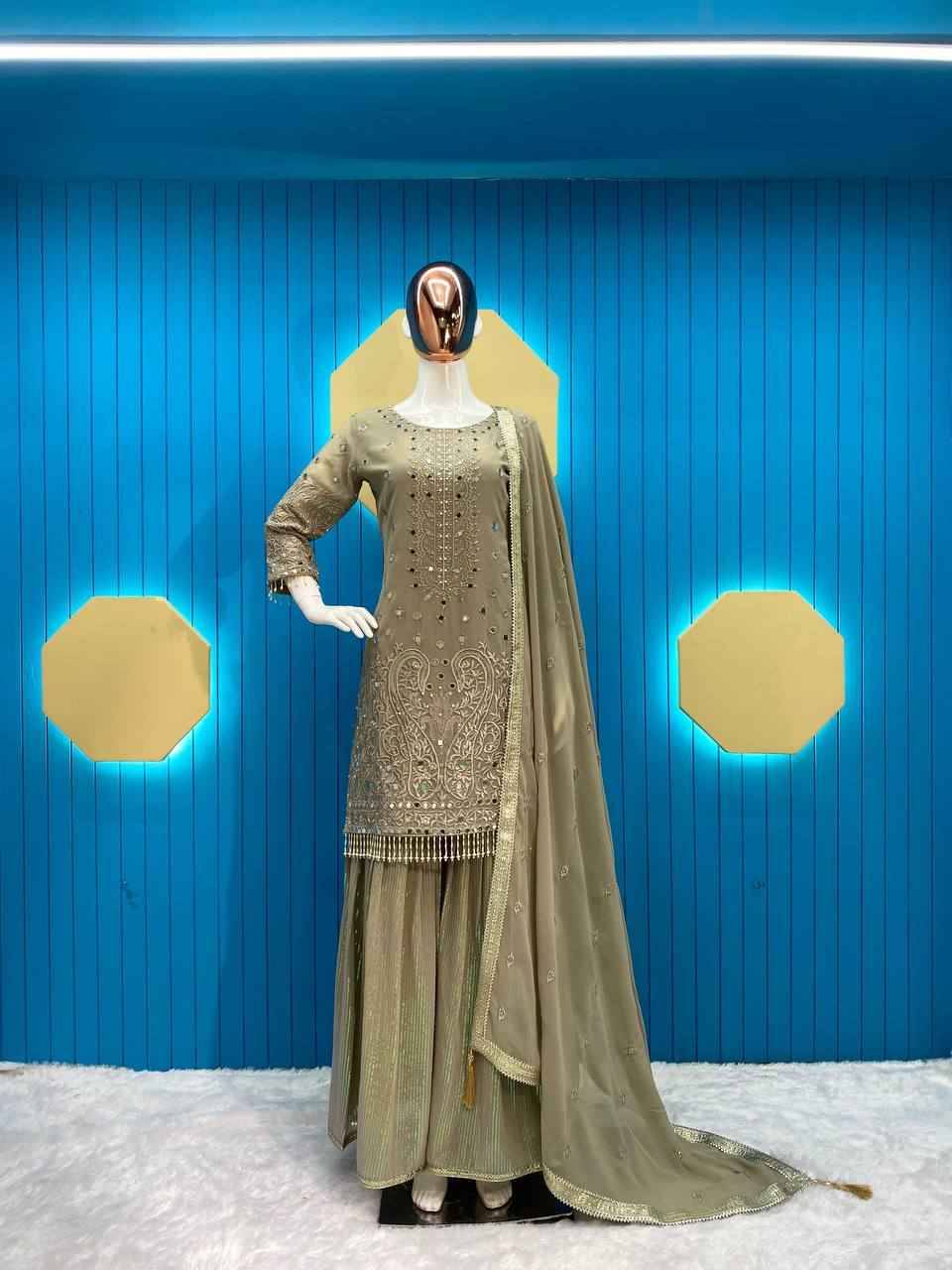 Le-1853 By Fashid Wholesale Beautiful Festive Suits Colorful Stylish Fancy Casual Wear & Ethnic Wear Georgette Embroidered Dresses At Wholesale Price