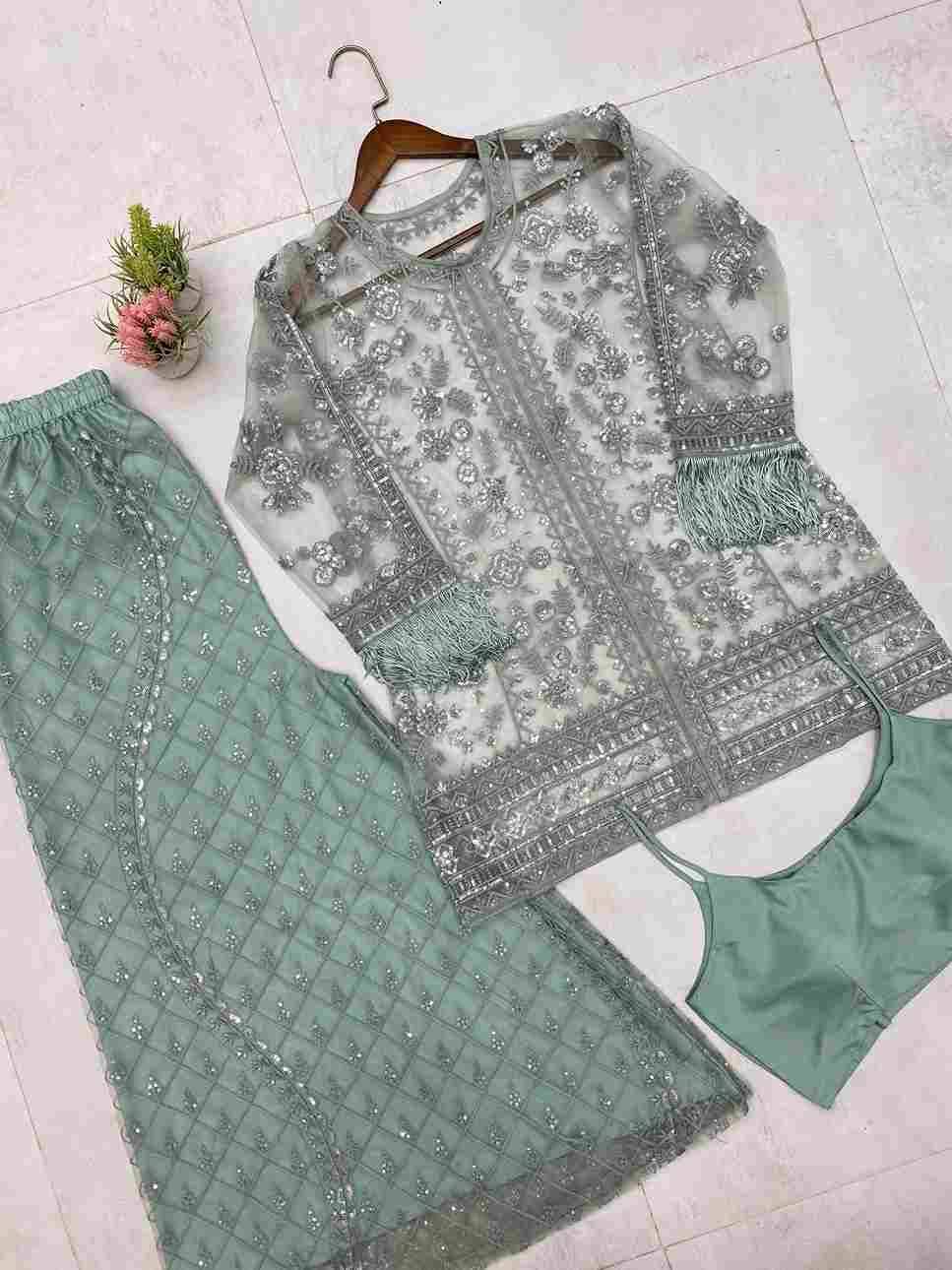 Le-1943 By Fashid Wholesale 01 To 02 Series Beautiful Festive Suits Colorful Stylish Fancy Casual Wear & Ethnic Wear Butterfly Net Dresses At Wholesale Price