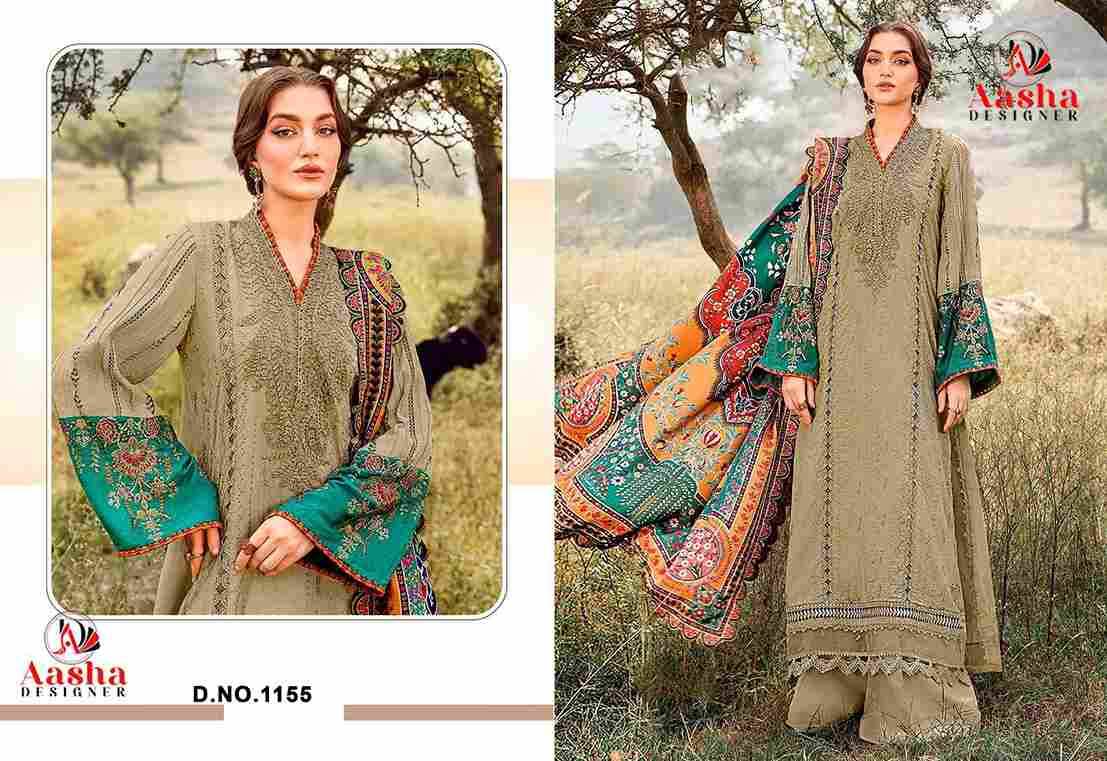 Aasha 1155 Colours By Aasha Designer 1155-A To 1155-B Series Pakistani Suits Beautiful Fancy Colorful Stylish Party Wear & Occasional Wear Heavy Rayon Embroidery Dresses At Wholesale Price