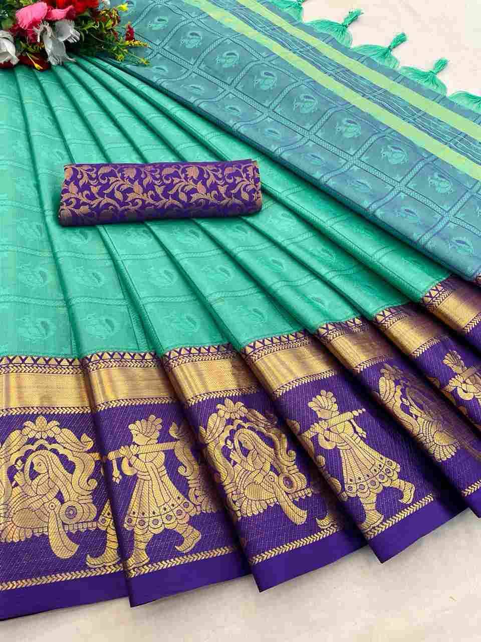 Ab-Aura Palakhi By Fashid Wholesale 01 To 06 Series Indian Traditional Wear Collection Beautiful Stylish Fancy Colorful Party Wear & Occasional Wear Pure Mercerized Cotton Silk Sarees At Wholesale Price