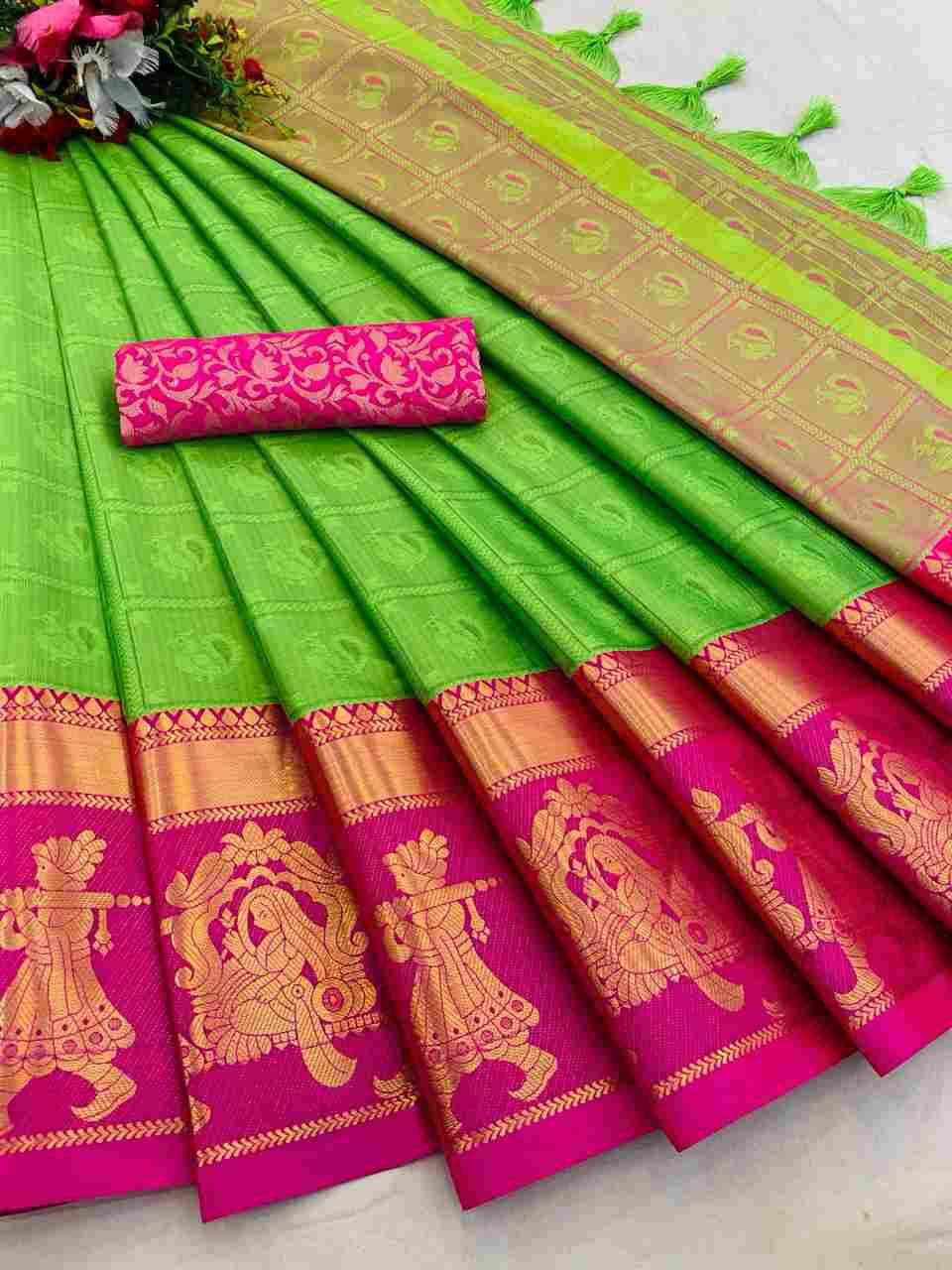 Ab-Aura Palakhi By Fashid Wholesale 01 To 06 Series Indian Traditional Wear Collection Beautiful Stylish Fancy Colorful Party Wear & Occasional Wear Pure Mercerized Cotton Silk Sarees At Wholesale Price
