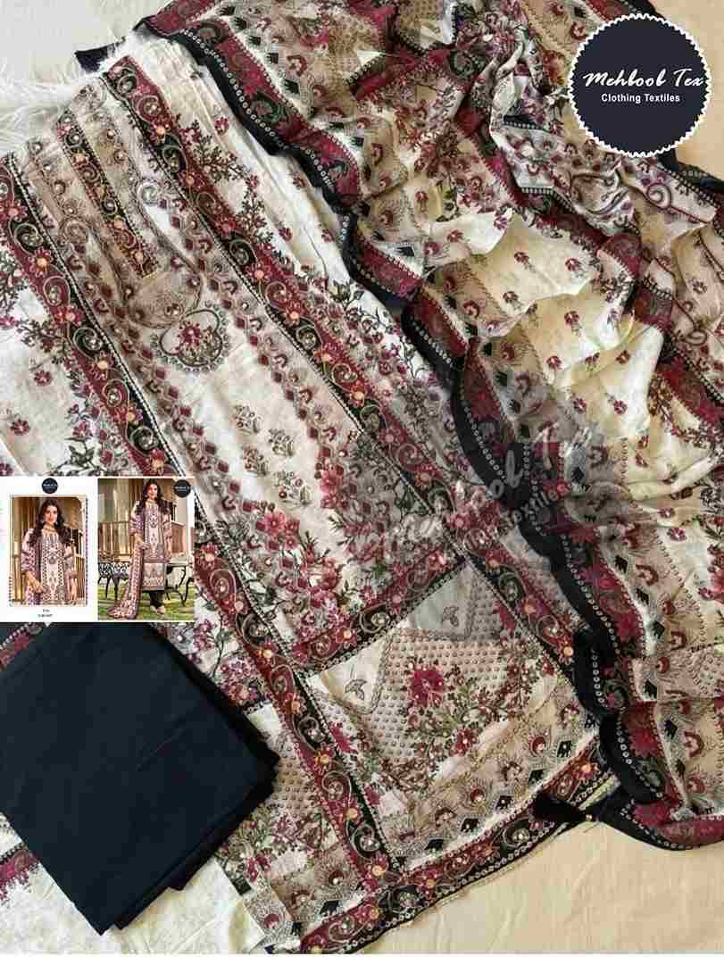 Mehboob Tex Hit Design 1629 By Mehboob Tex Beautiful Pakistani Suits Stylish Fancy Colorful Party Wear & Occasional Wear Viscose Muslin Dresses At Wholesale Price