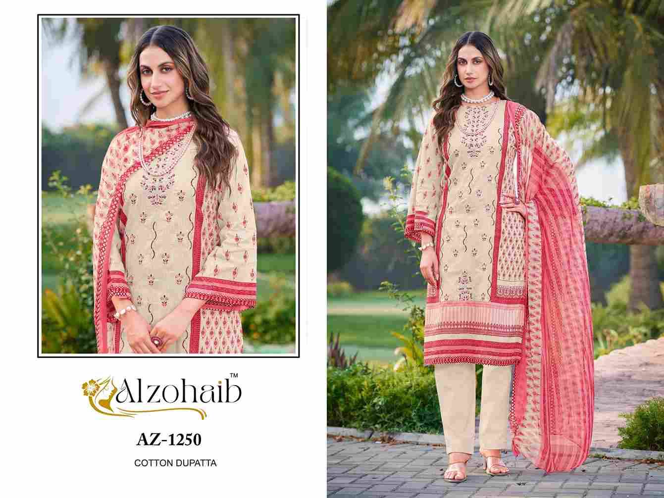 Ruaab Vol-1 By Alzohaib Beautiful Pakistani Suits Stylish Fancy Colorful Party Wear & Occasional Wear Pure Cotton Print Dresses At Wholesale Price