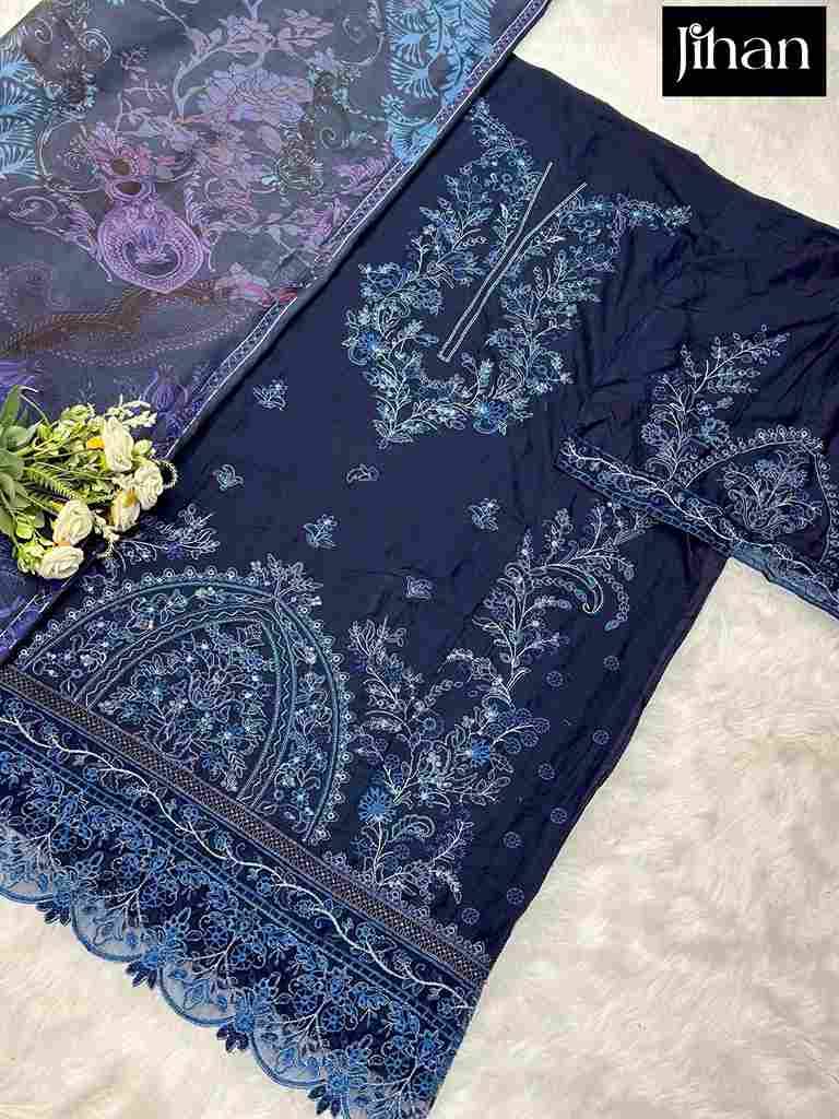 Ombre Lawn Collection Vol-3 By Jihan 3624 To 3626 Series Designer Pakistani Suits Beautiful Fancy Stylish Colorful Party Wear & Occasional Wear Cotton Dresses At Wholesale Price