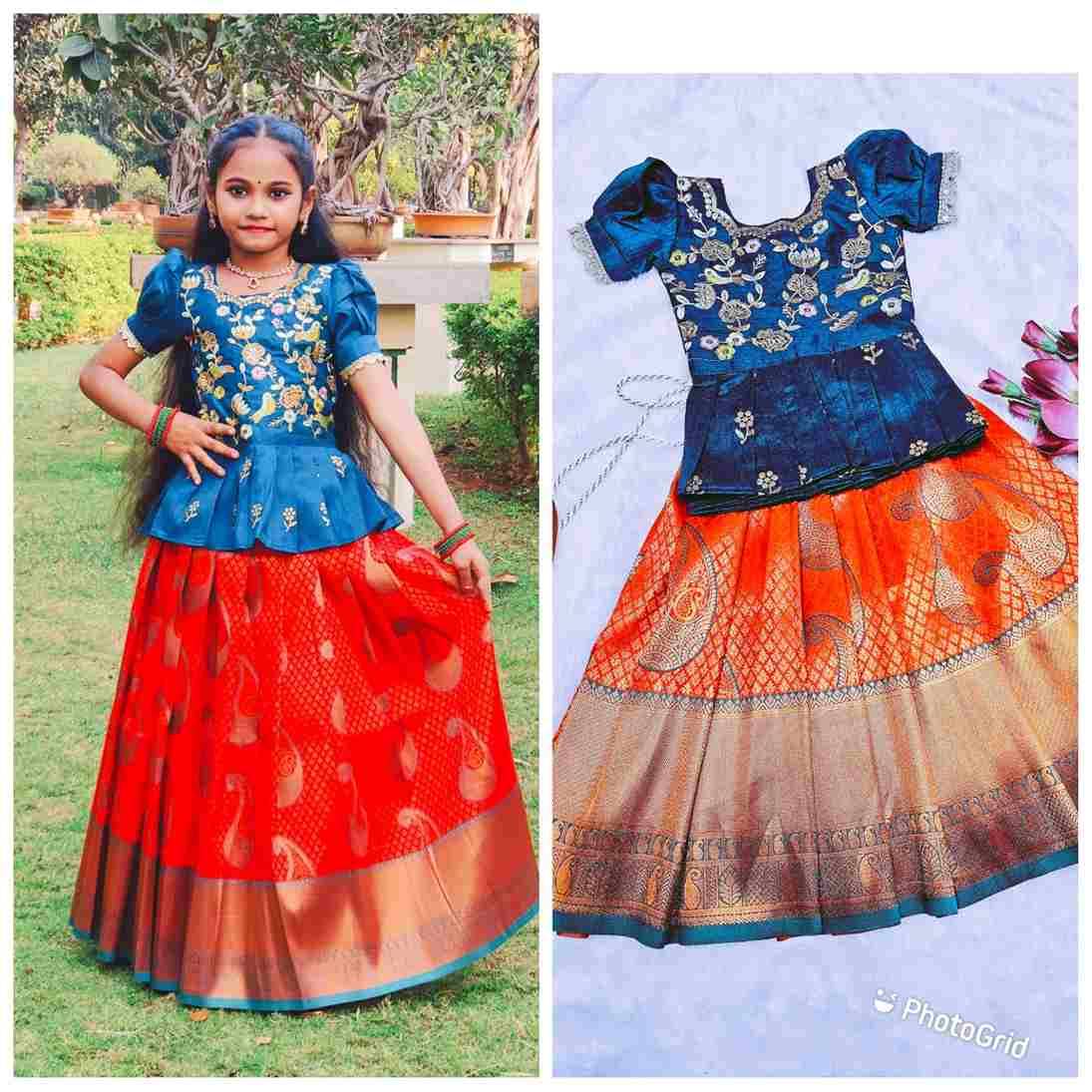 Pv-Kids Lehenga Vol-6 By Fashid Wholesale 01 To 05 Series Designer Beautiful Collection Occasional Wear & Party Wear Pure Heavy Silk Lehengas At Wholesale Price
