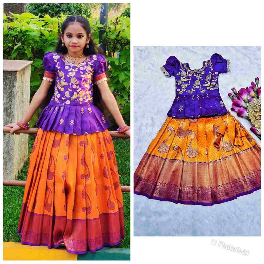 Pv-Kids Lehenga Vol-6 By Fashid Wholesale 01 To 05 Series Designer Beautiful Collection Occasional Wear & Party Wear Pure Heavy Silk Lehengas At Wholesale Price
