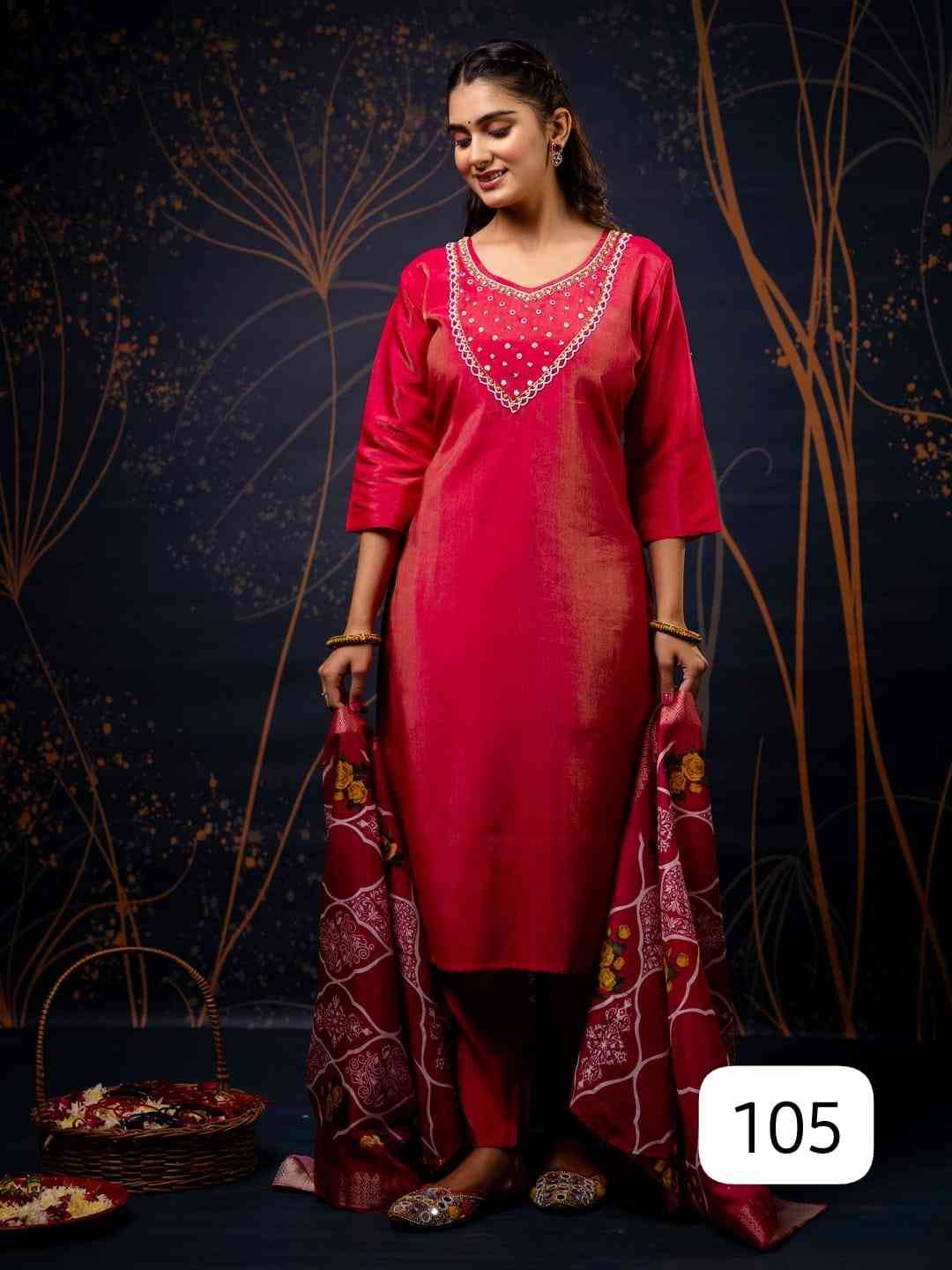 Baarish By PC 101 To 110 Series Festive Suits Beautiful Fancy Colorful Stylish Party Wear & Occasional Wear Silk Embroidered Dresses At Wholesale Price