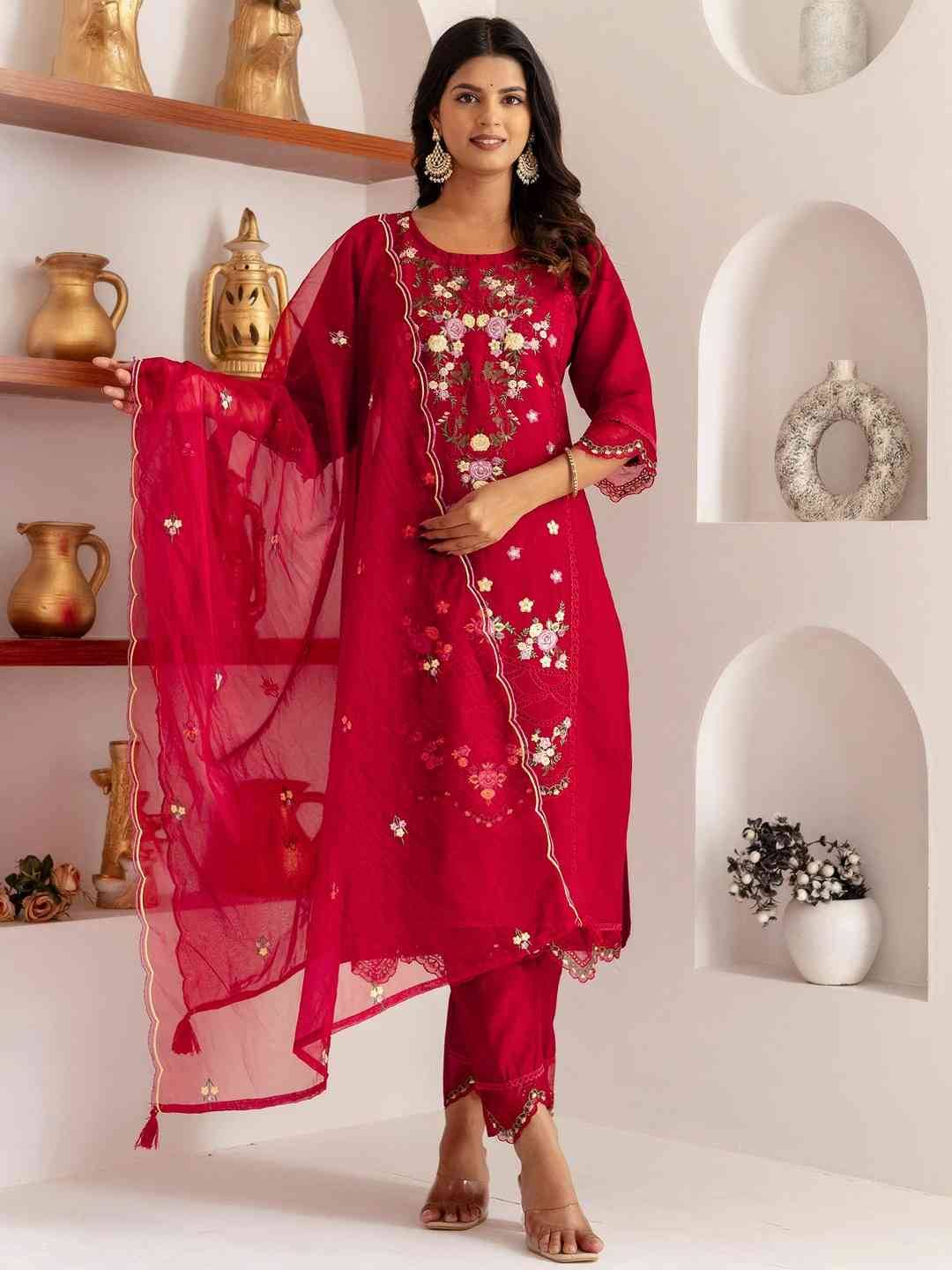 Aroma Vol-2 By PC 201 To 206 Series Festive Suits Beautiful Fancy Colorful Stylish Party Wear & Occasional Wear Viscose Silk Embroidered Dresses At Wholesale Price