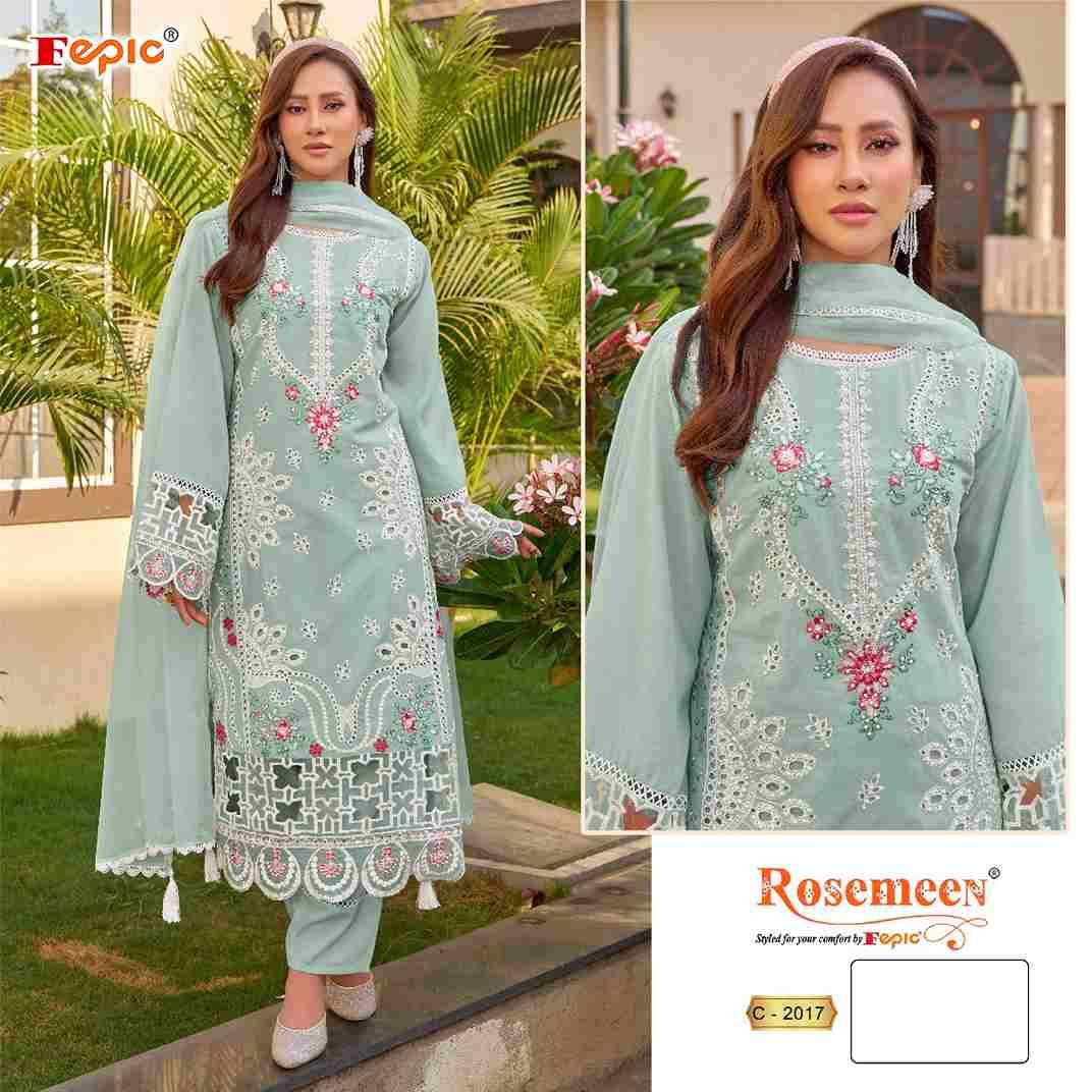 Fepic 2017 Colours By Fepic 2017-A To 2017-C Series Beautiful Pakistani Suits Stylish Fancy Colorful Party Wear & Occasional Wear Cambric Embroidered Dresses At Wholesale Price