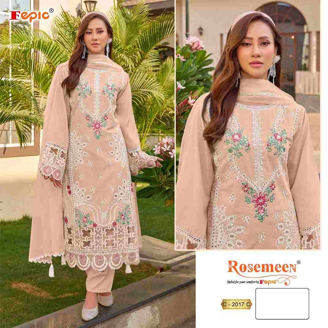 Fepic 2017 Colours By Fepic 2017-A To 2017-C Series Beautiful Pakistani Suits Stylish Fancy Colorful Party Wear & Occasional Wear Cambric Embroidered Dresses At Wholesale Price