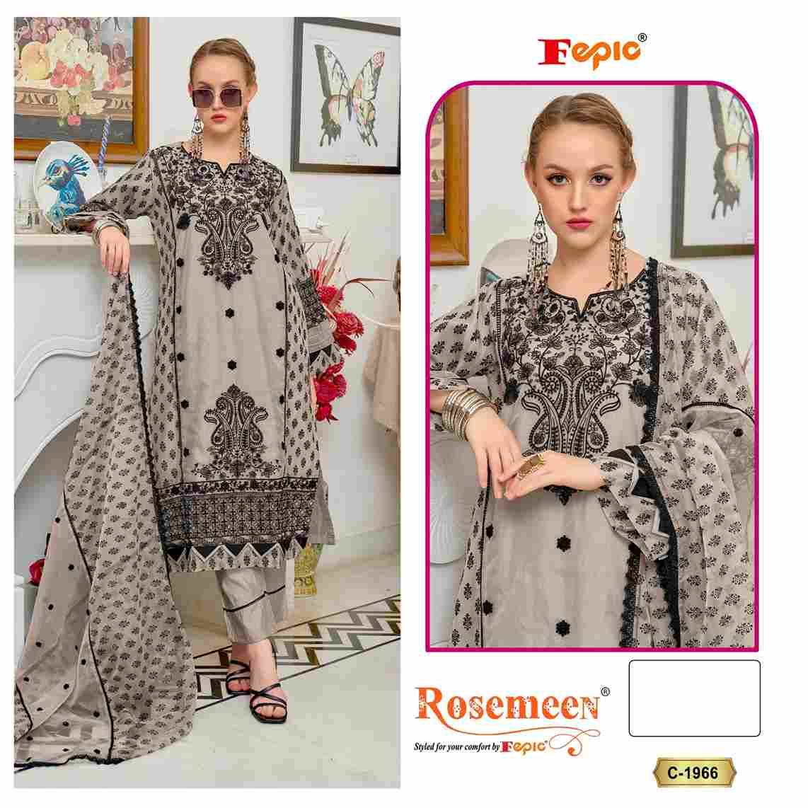 Fepic 1966 Colours By Fepic 1966-A To 1966-C Series Beautiful Pakistani Suits Stylish Fancy Colorful Party Wear & Occasional Wear Organza Embroidered Dresses At Wholesale Price