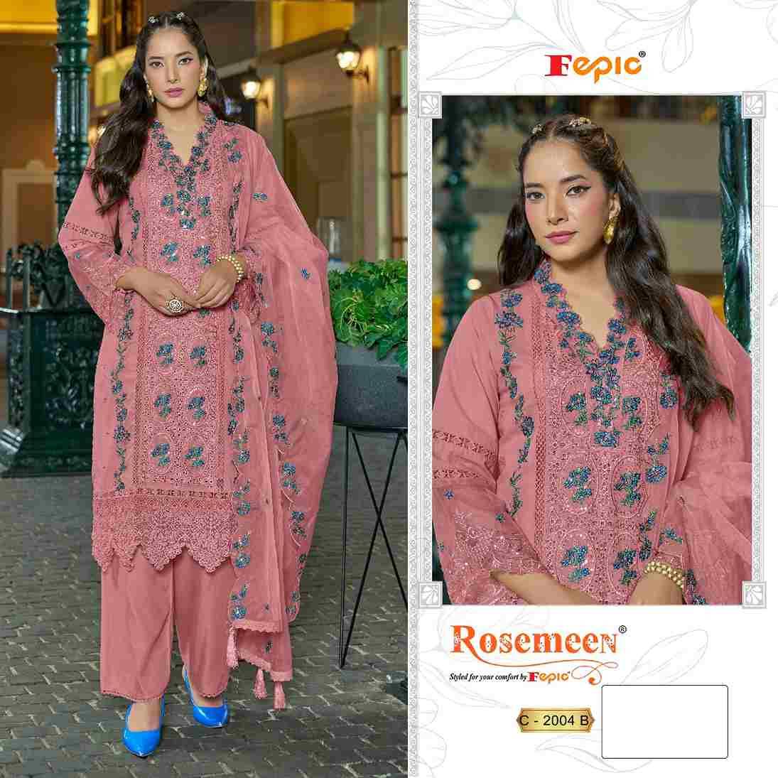 Fepic 2004 Colours By Fepic 2004-A To 2004-C Series Beautiful Pakistani Suits Stylish Fancy Colorful Party Wear & Occasional Wear Cambric Embroidered Dresses At Wholesale Price