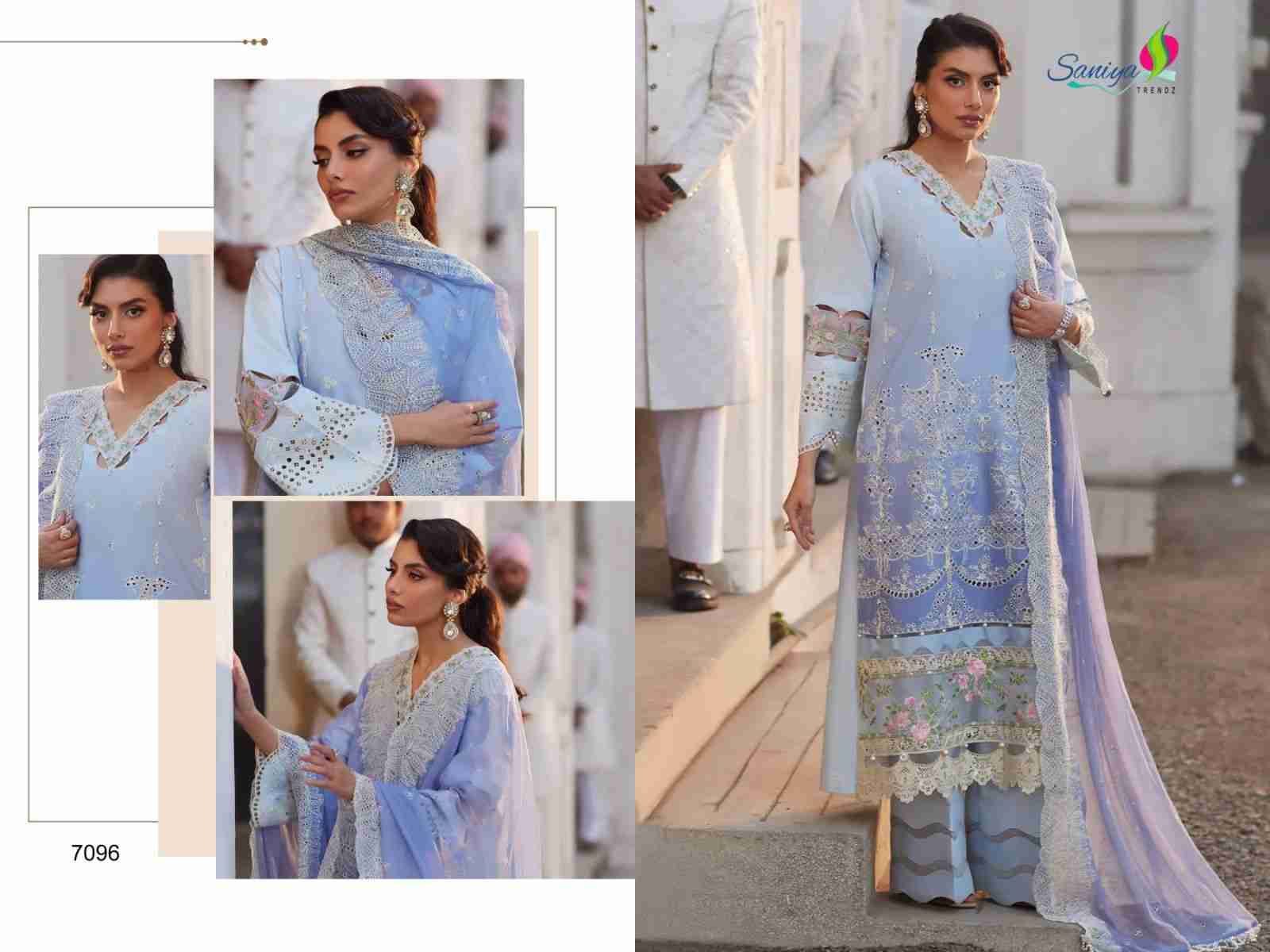 Saniya Trendz Hit Design 7096 By Saniya Trendz Beautiful Pakistani Suits Colorful Stylish Fancy Casual Wear & Ethnic Wear Cotton Embroidered Dresses At Wholesale Price