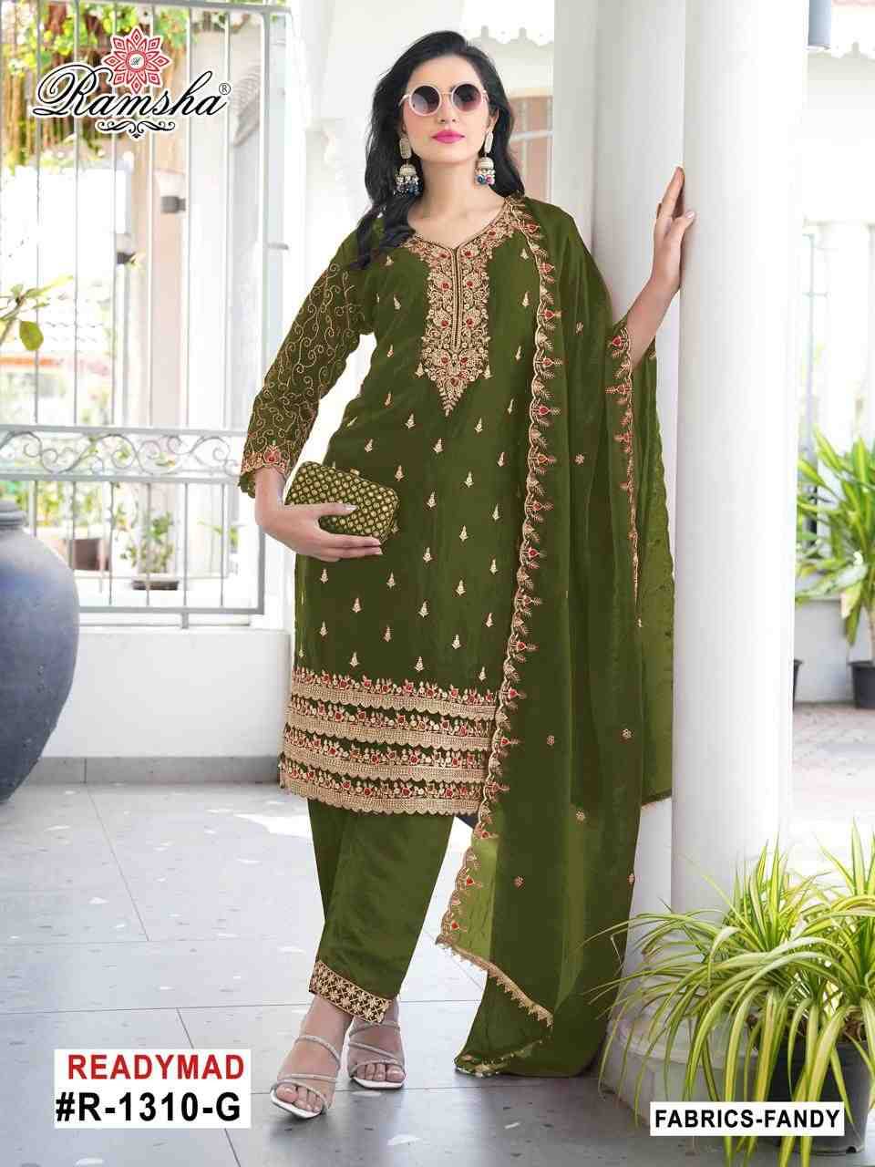 Ramsha 1310 Colours Vol-2 By Ramsha 1310-E To 1310-H Series Designer Pakistani Suits Beautiful Fancy Colorful Stylish Party Wear & Occasional Wear Fandy Embroidered Dresses At Wholesale Price