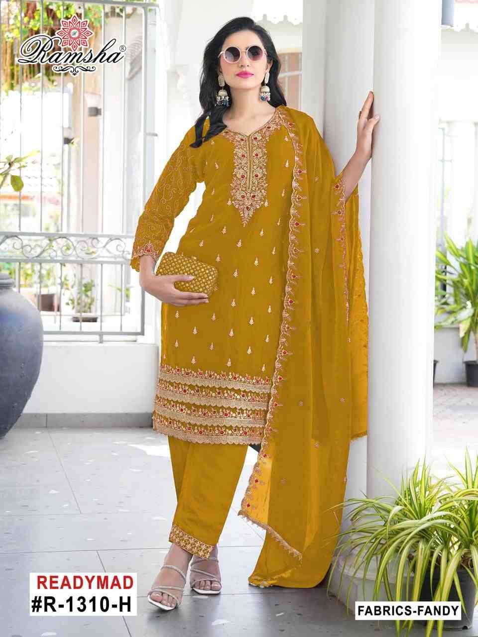 Ramsha 1310 Colours Vol-2 By Ramsha 1310-E To 1310-H Series Designer Pakistani Suits Beautiful Fancy Colorful Stylish Party Wear & Occasional Wear Fandy Embroidered Dresses At Wholesale Price