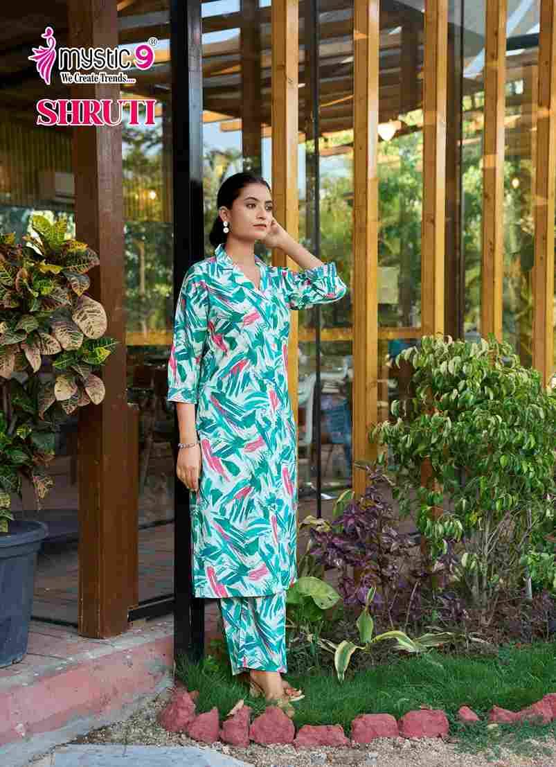 Shruti Vol-1 By Mystic 9 1001 To 1006 Series Designer Stylish Fancy Colorful Beautiful Party Wear & Ethnic Wear Collection Vertican Co-Ord At Wholesale Price